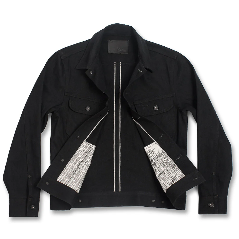 The Long Haul Jacket in Yoshiwa Mills Black Selvage - Image 9