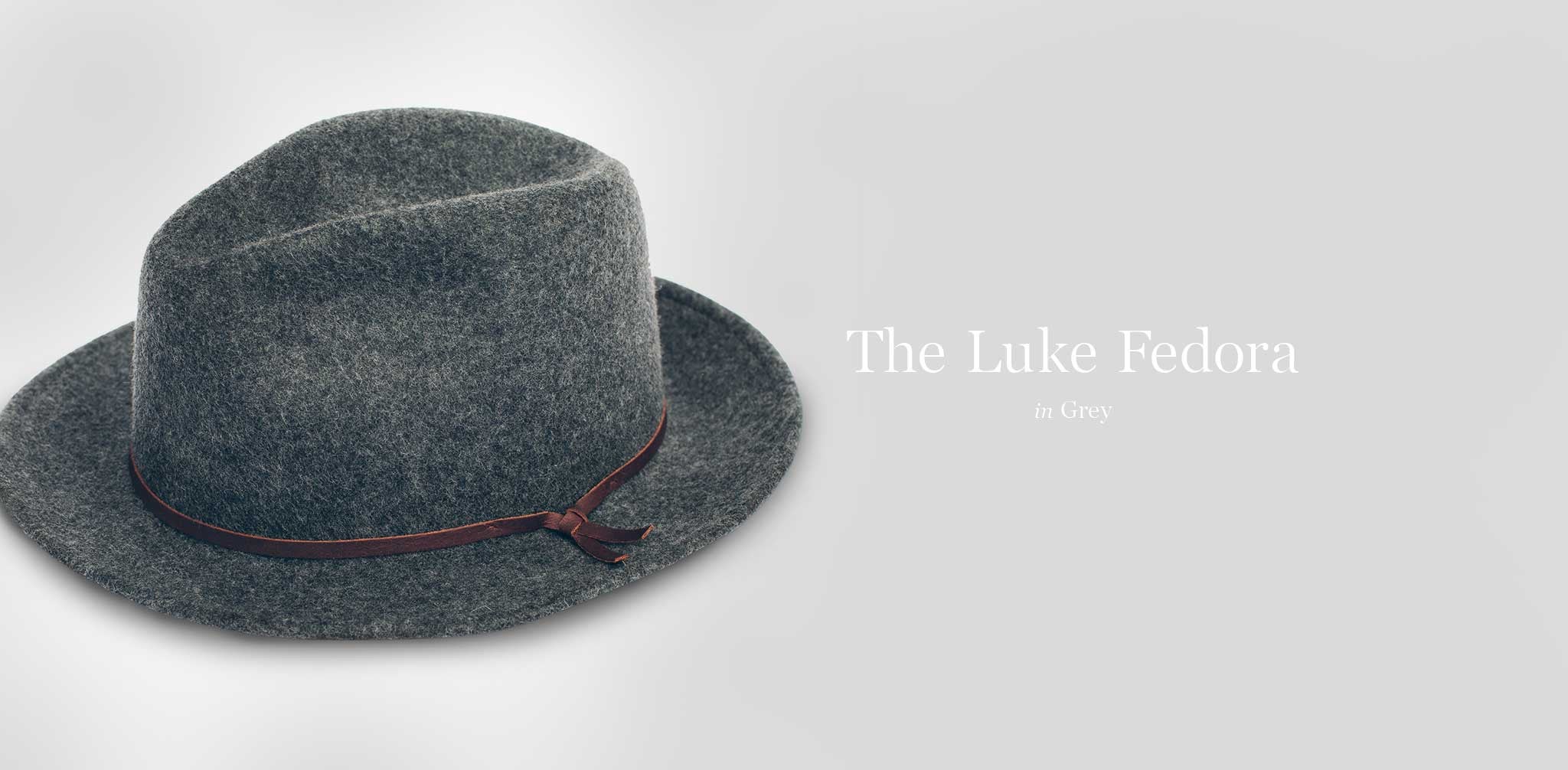 The Luke Fedora in Grey - Image 7