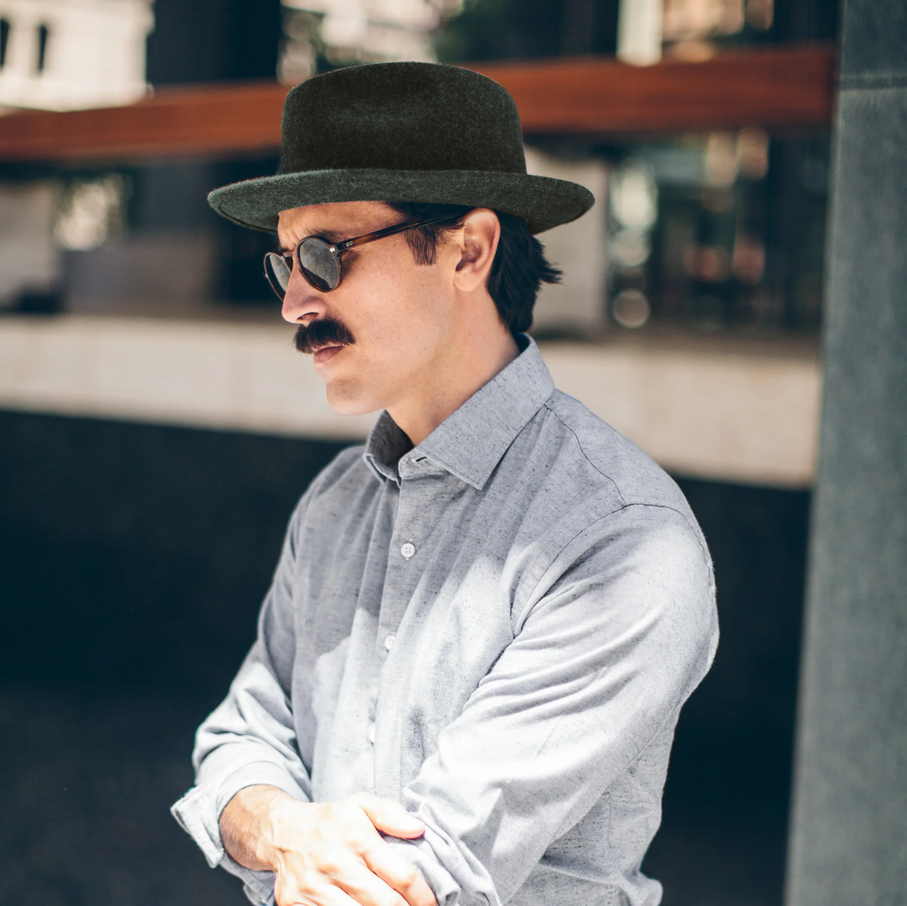 The Luke Fedora in Olive - Image 5