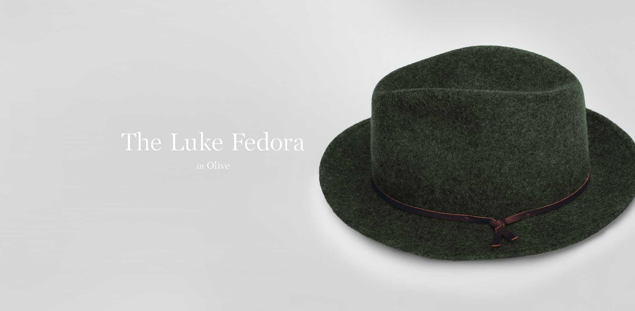 The Luke Fedora in Olive - Image 7