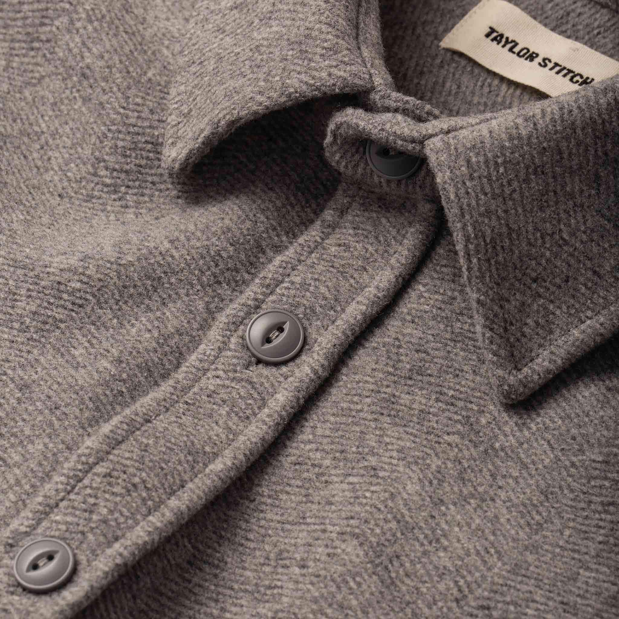 The Maritime Shirt Jacket in Heather Ash Wave - Image 10