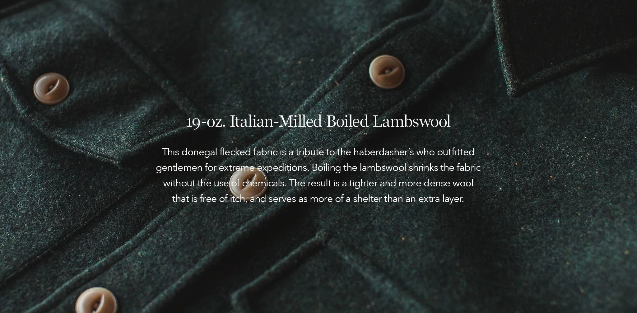 The Maritime Shirt Jacket in Moss Donegal Wool - Image 9
