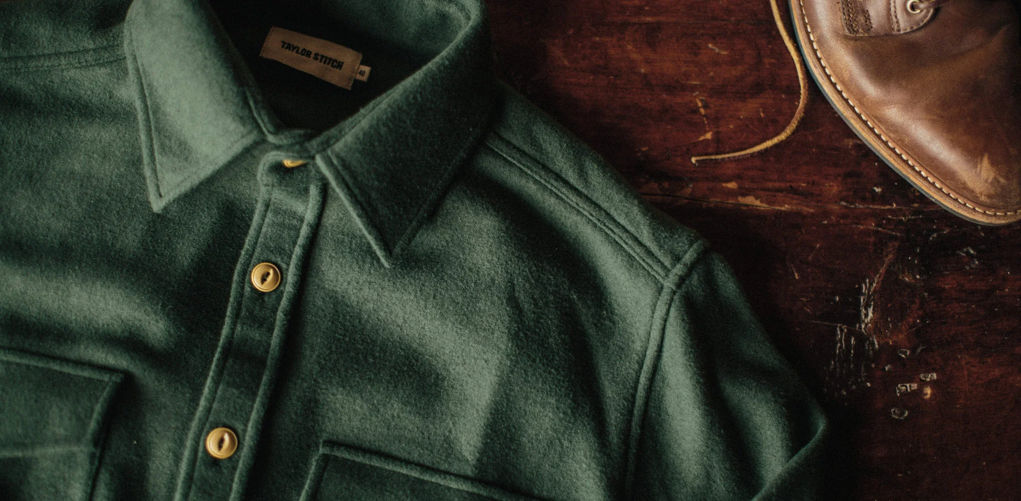 The Maritime Shirt Jacket in Olive - Image 11