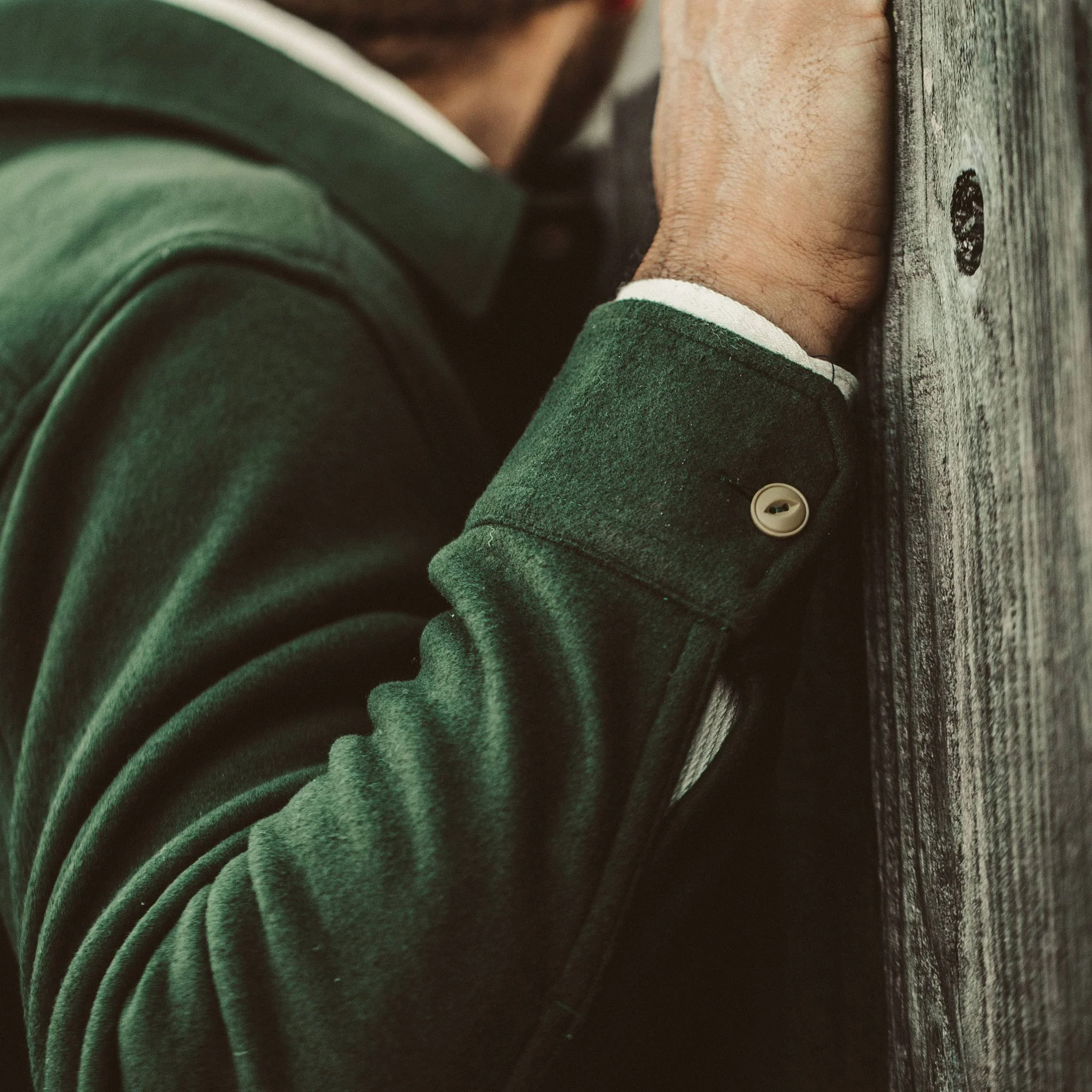 The Maritime Shirt Jacket in Olive - Image 5