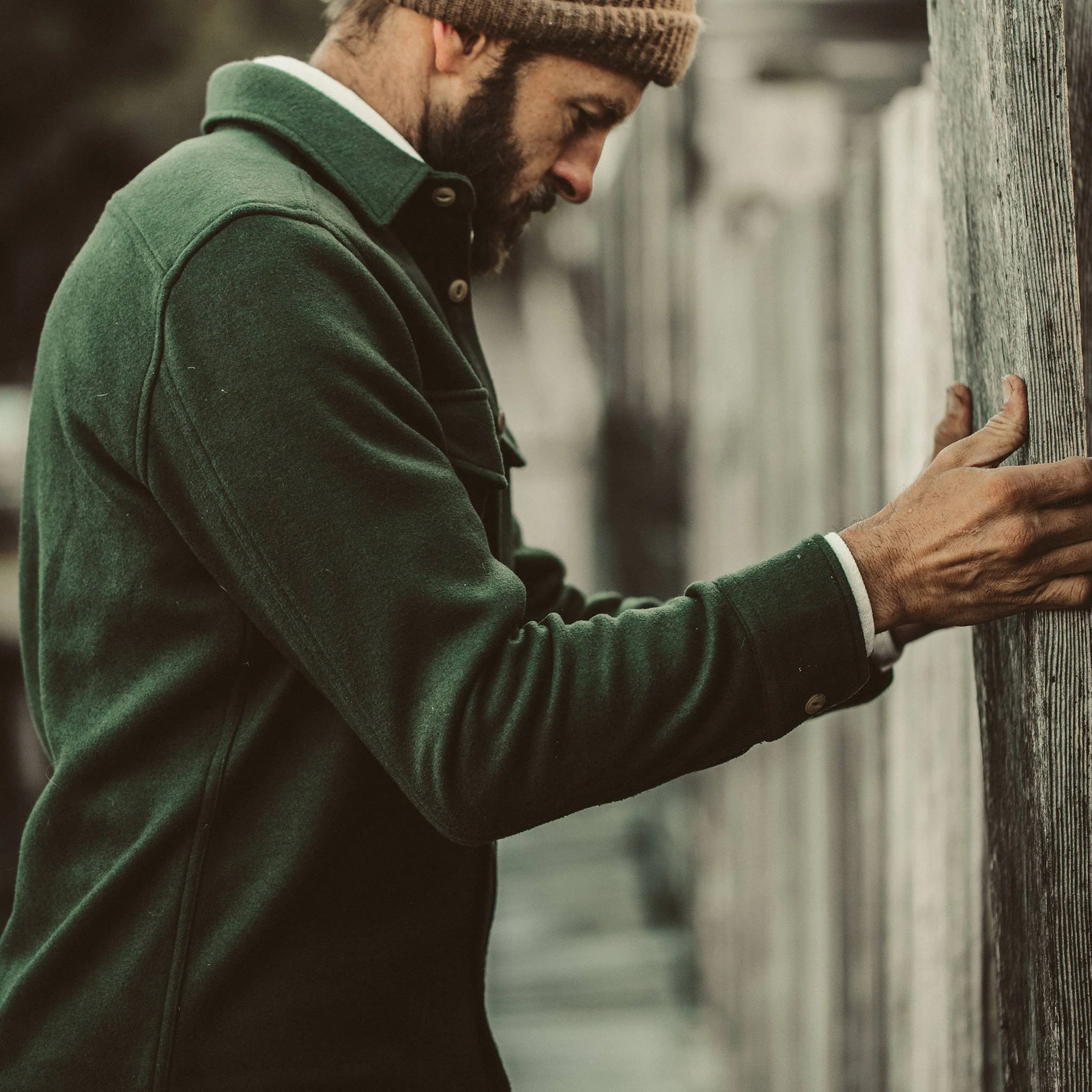 The Maritime Shirt Jacket in Olive - Image 6