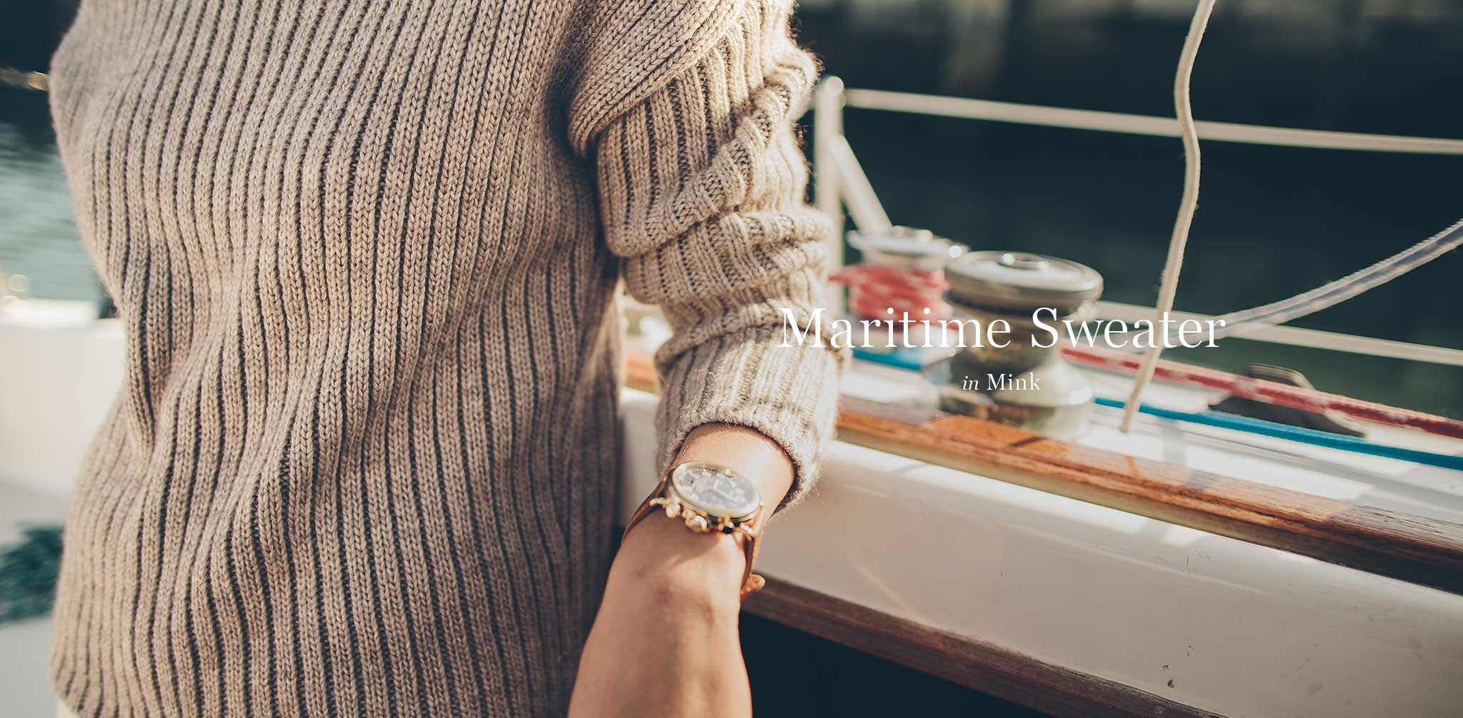 The Maritime Sweater in Mink - Image 7