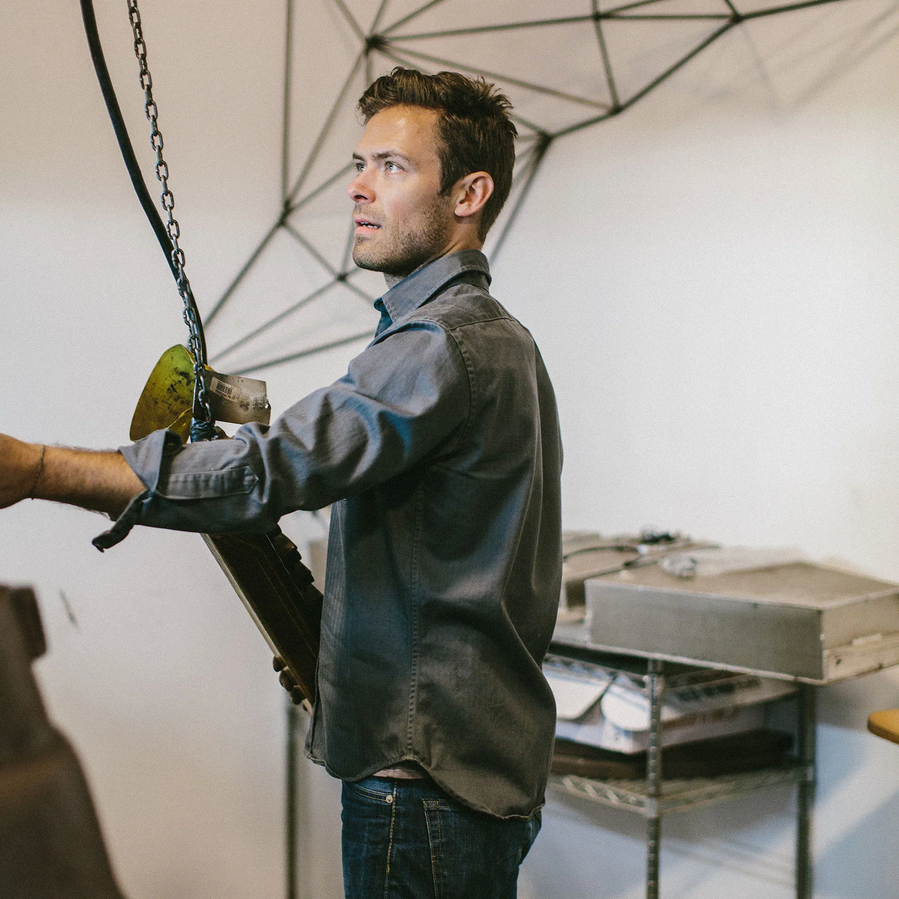 The Mechanic in Washed Charcoal Herringbone - Image 5