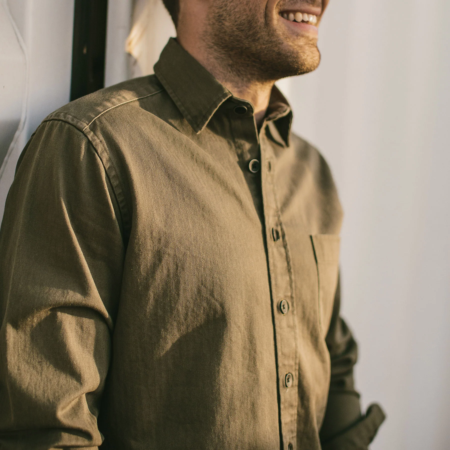 The Mechanic in Washed Olive Herringbone - Image 4