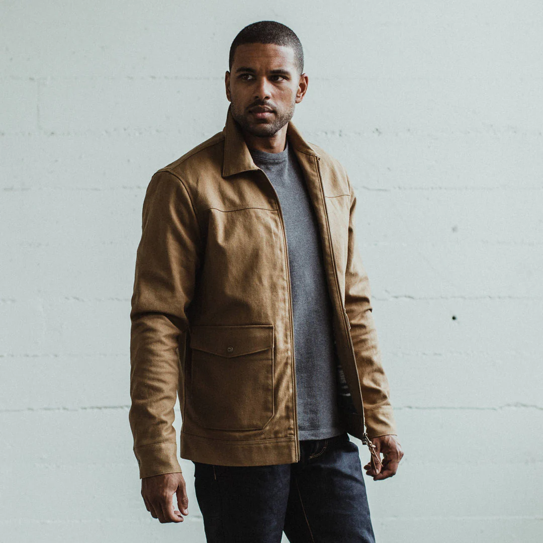 The Mechanic Jacket in British Khaki Boss Duck - Image 4