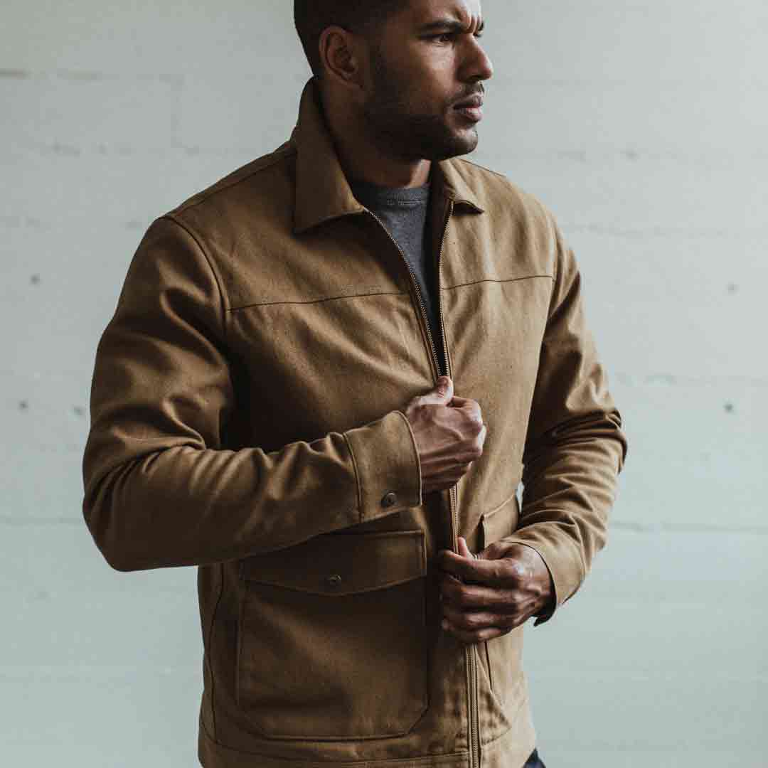 The Mechanic Jacket in British Khaki Boss Duck - Image 5