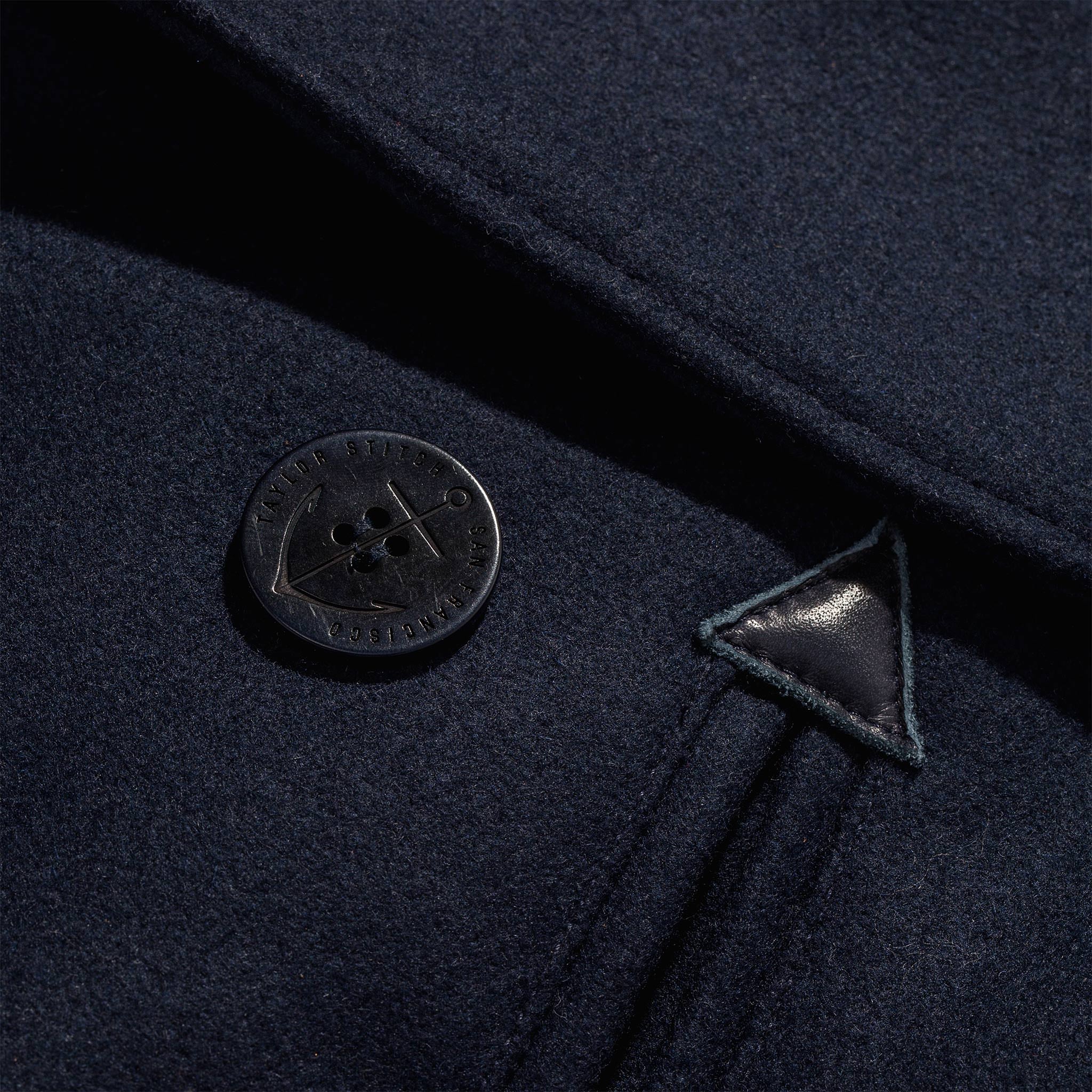 The Mendocino Peacoat in Navy Melton Wool - Image 13