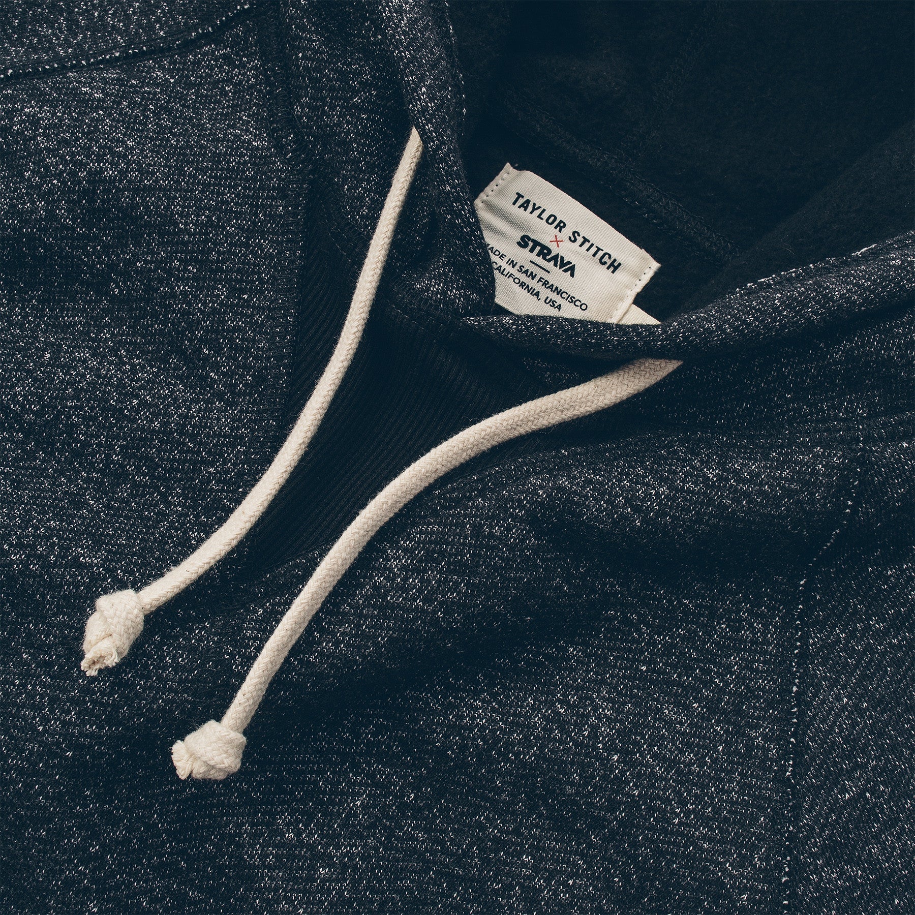 The Hoodie in Charcoal Fleck Fleece - Image 5