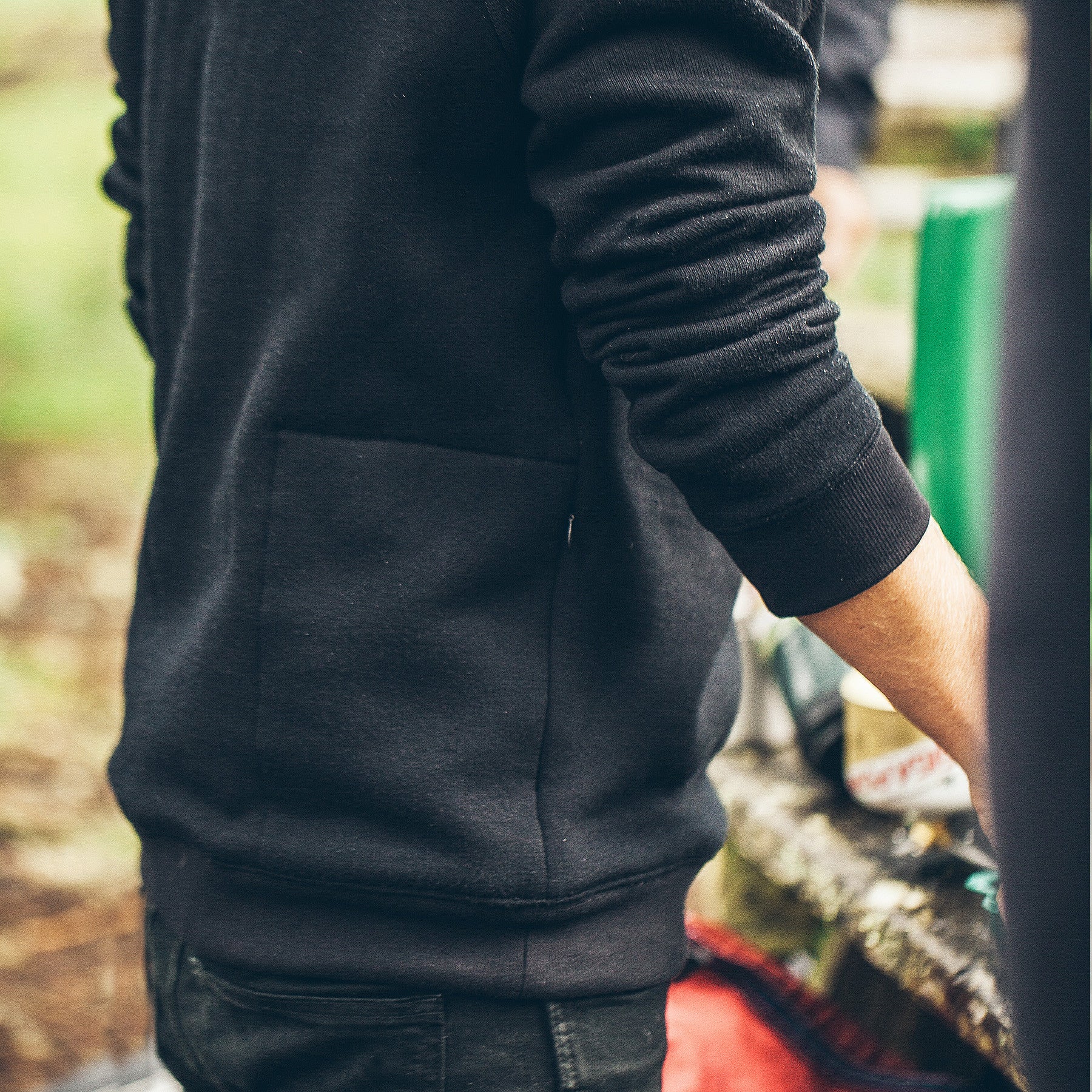 The Merino Crewneck in Black Fleece - Image 5