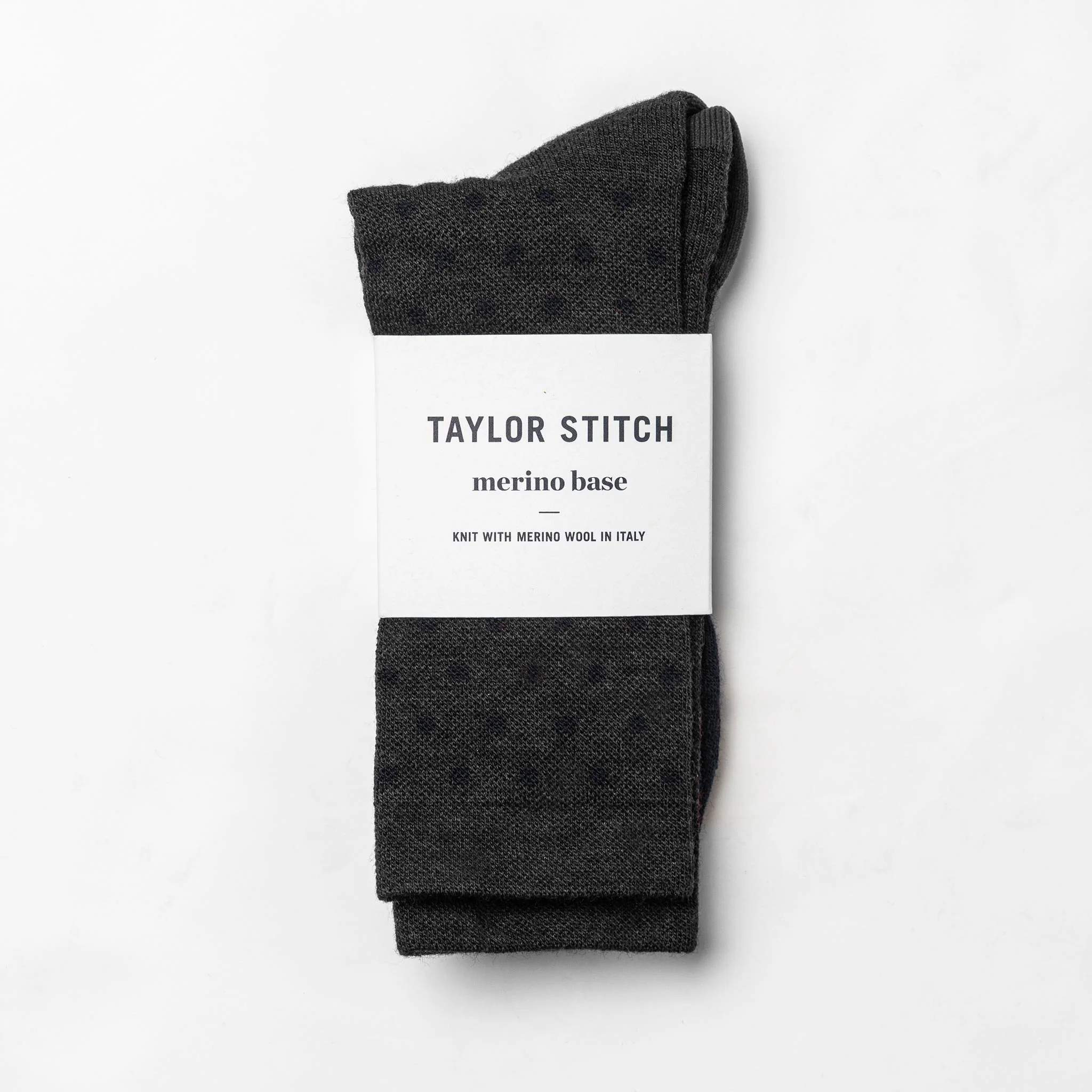 The Merino Sock in Charcoal Dot - Image 3