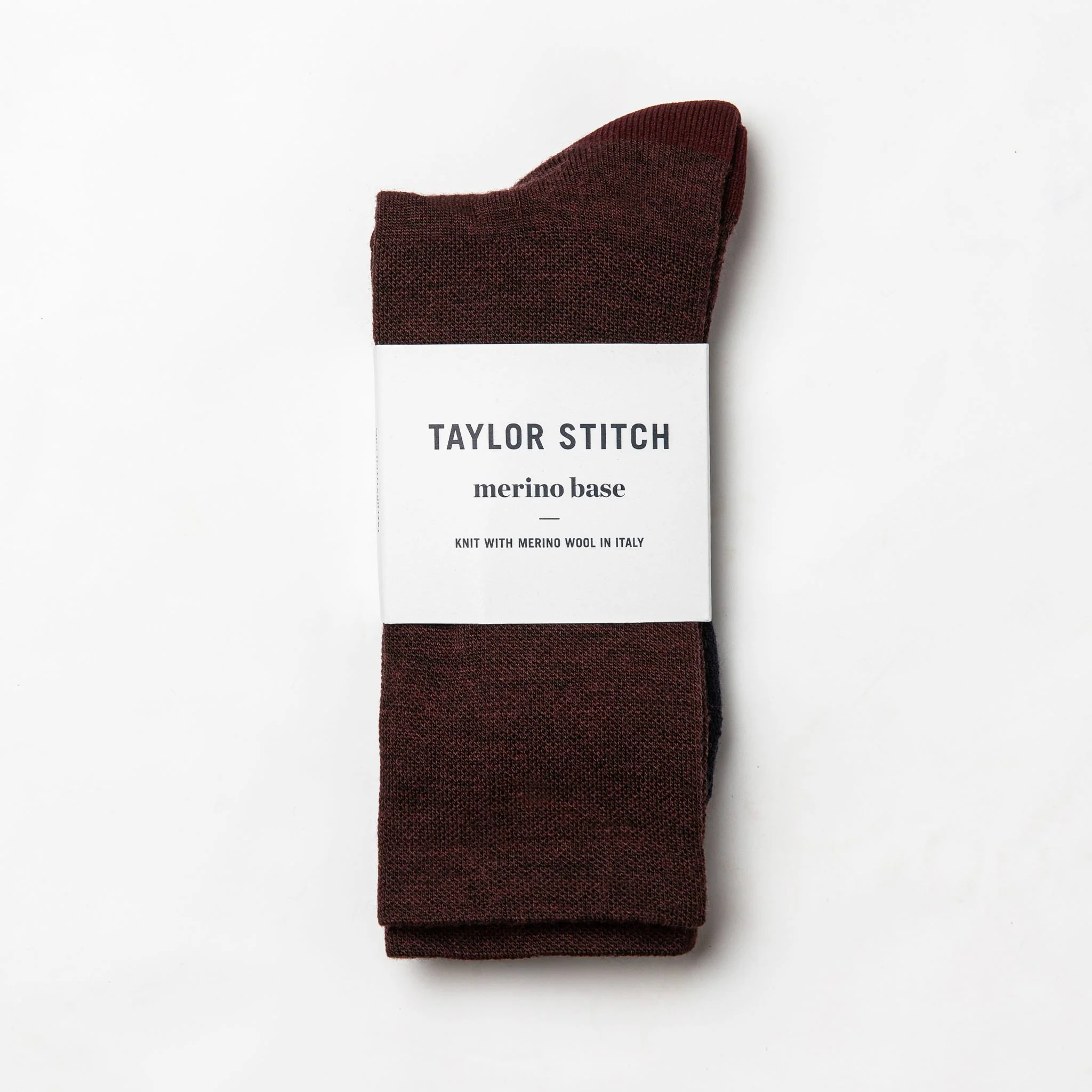 The Merino Sock in Maroon - Image 3