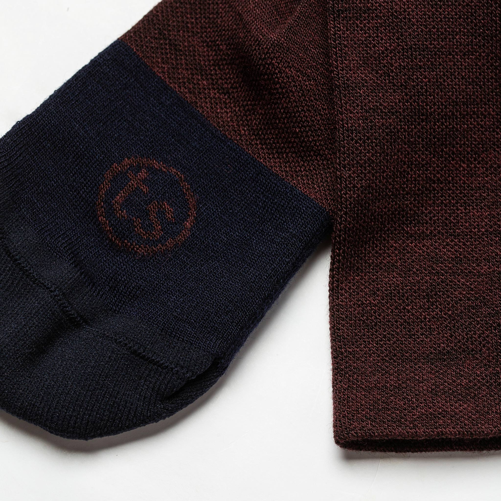 The Merino Sock in Maroon - Image 5