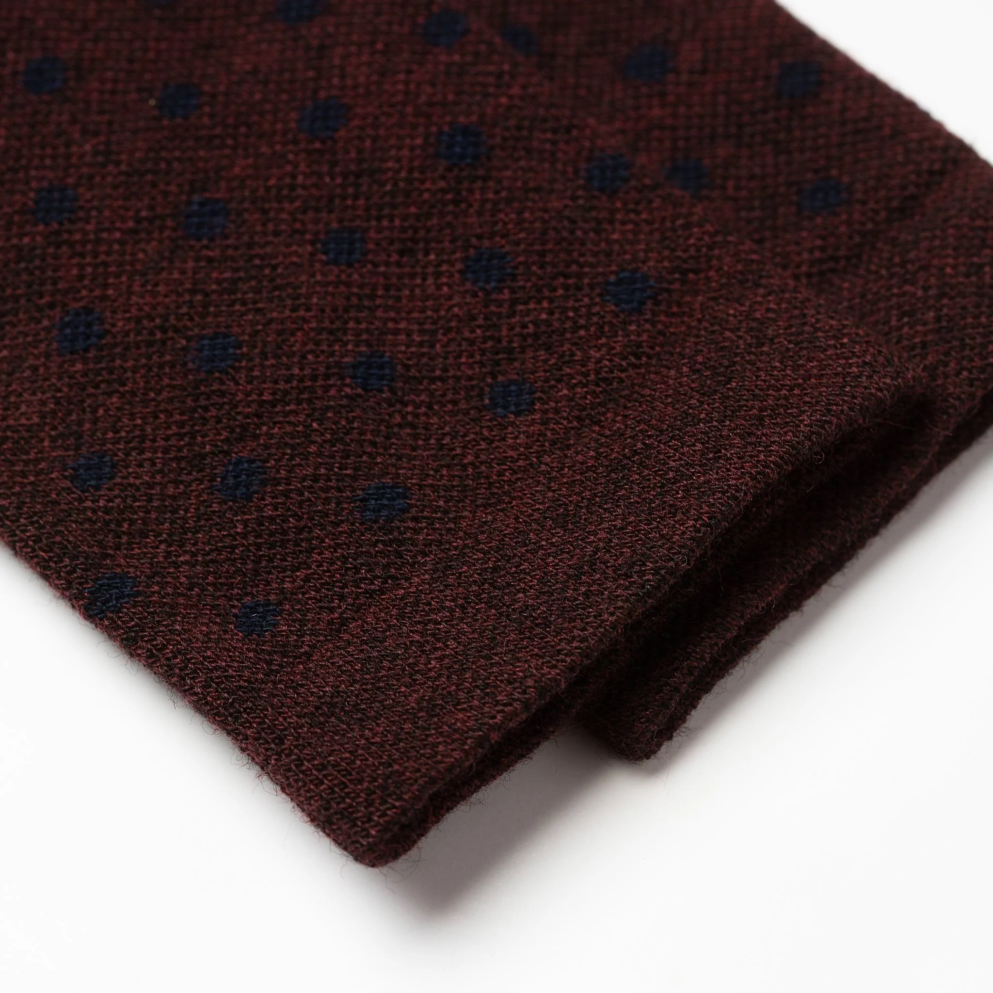 The Merino Sock in Maroon Dot - Image 5