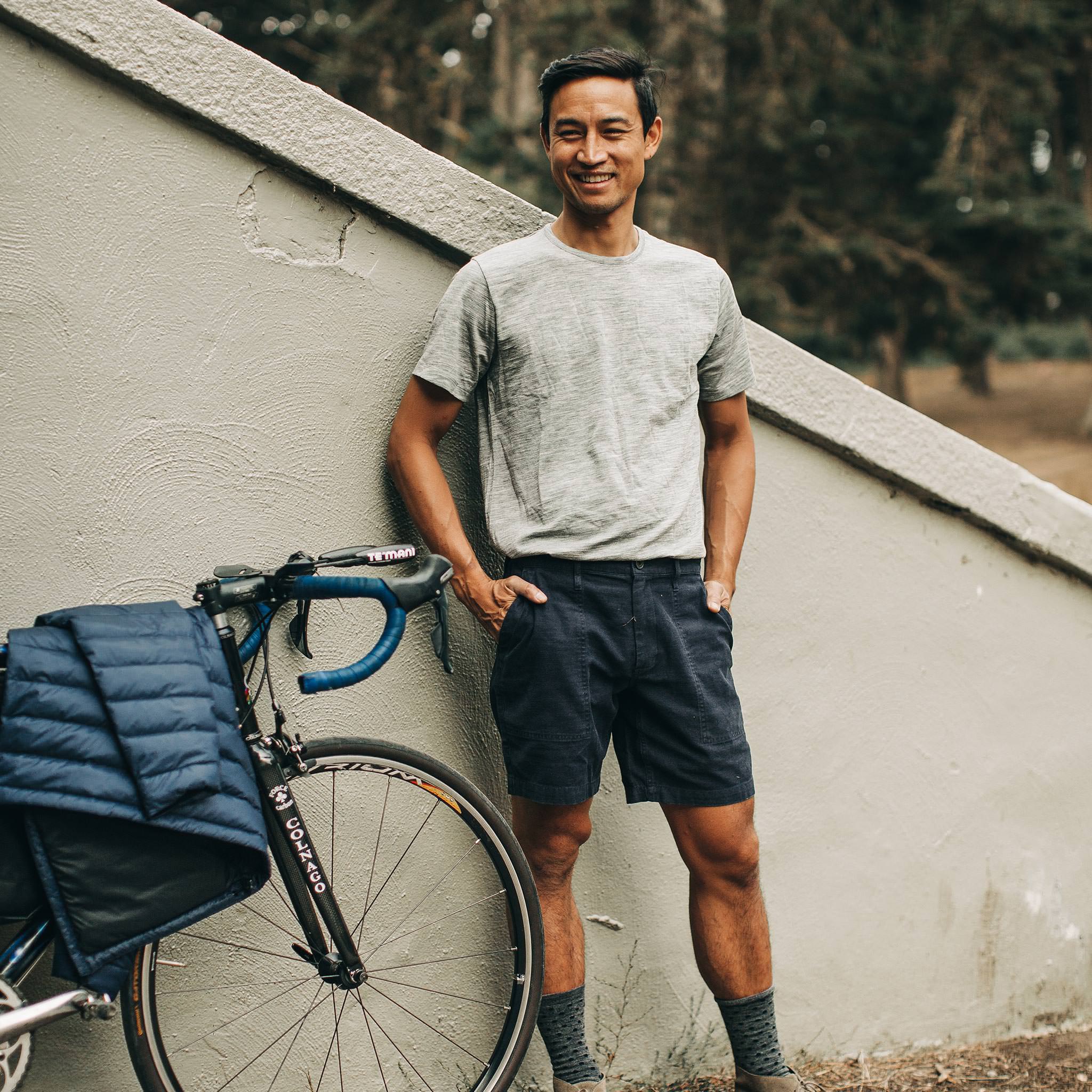 The Merino Tee in Heather Grey - Image 2