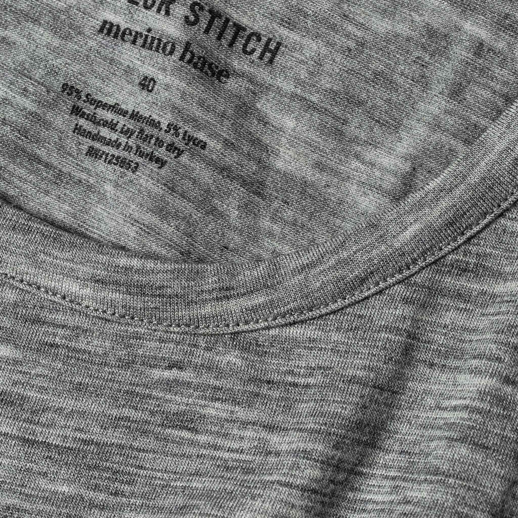The Merino Tee in Heather Grey - Image 8