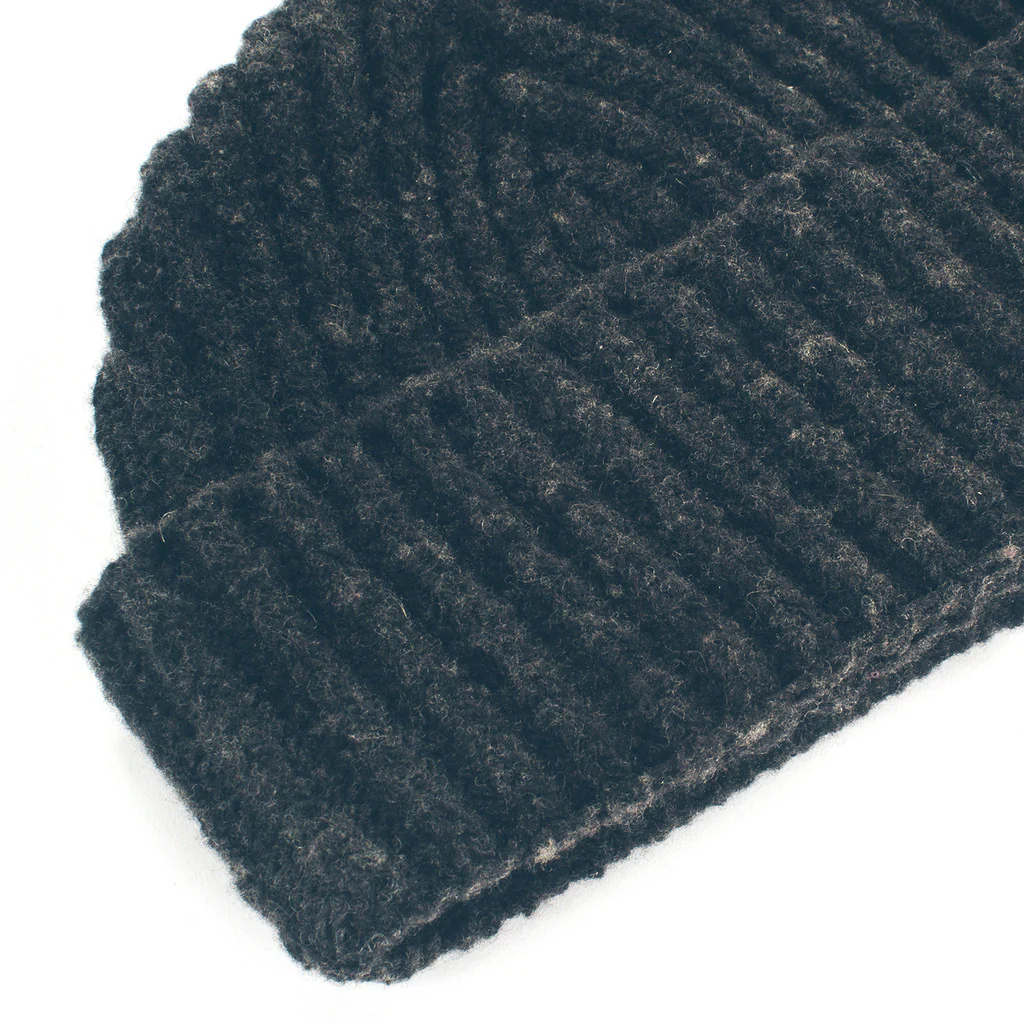 The Merino Wool Beanie in Charcoal - Image 2