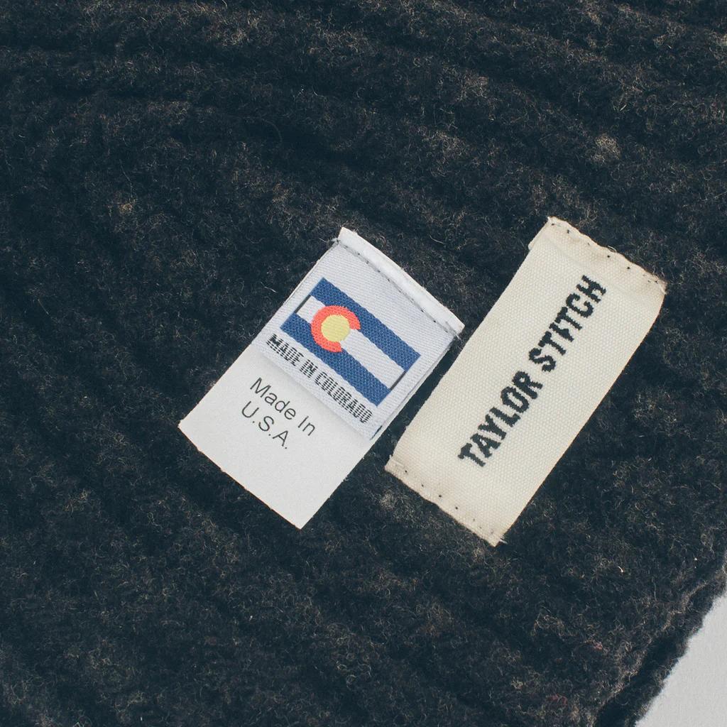 The Merino Wool Beanie in Charcoal - Image 3