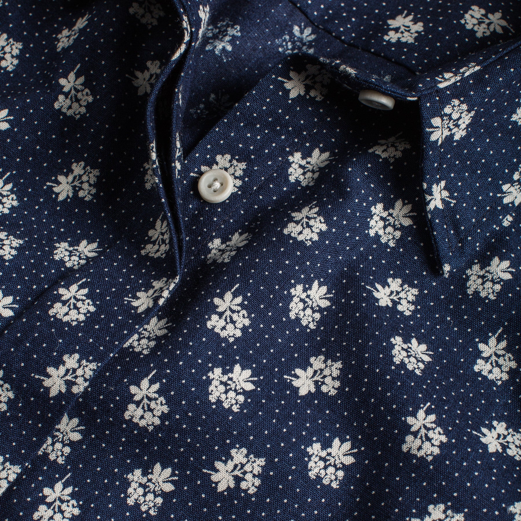 The Michelle Shirt in Indigo Print - Image 7
