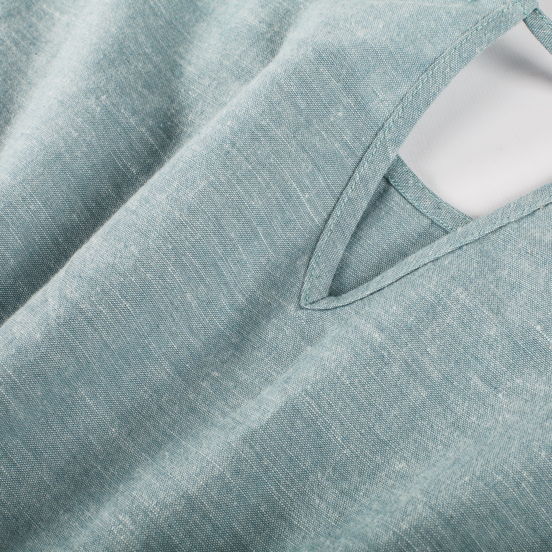 The Mira Dress in Seafoam Cotton Linen - Image 5