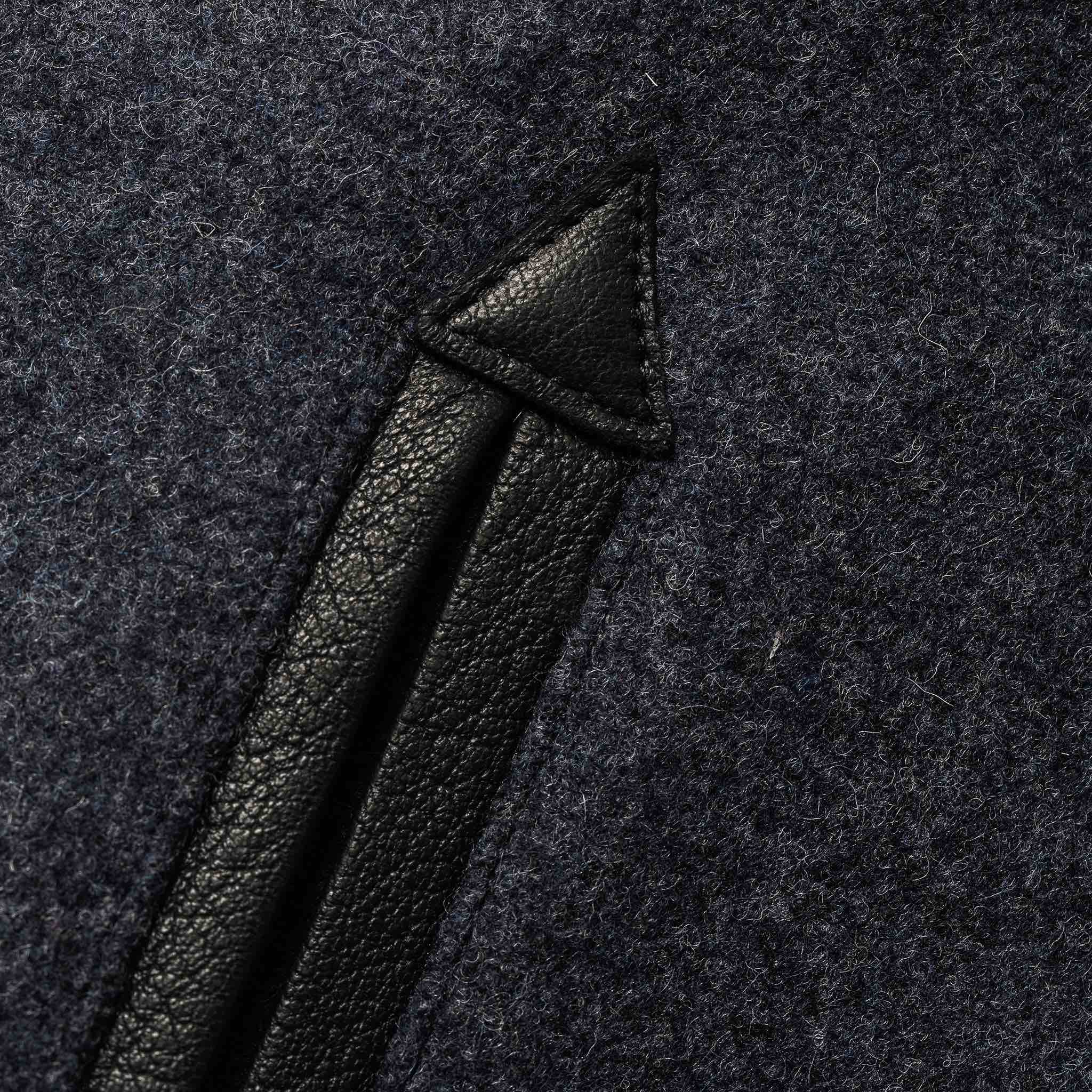 The Monterey Bomber in Navy Wool - Image 10