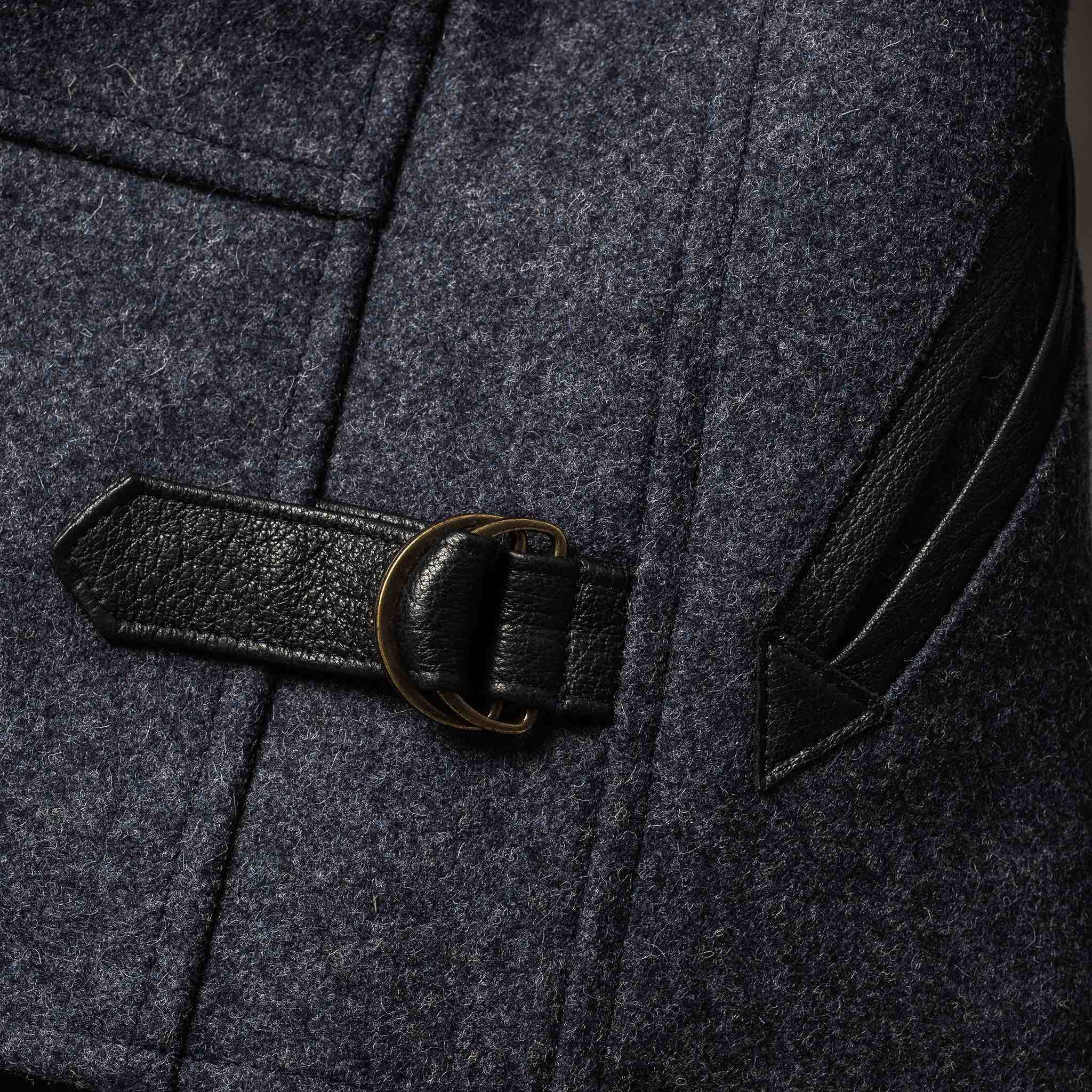The Monterey Bomber in Navy Wool - Image 11