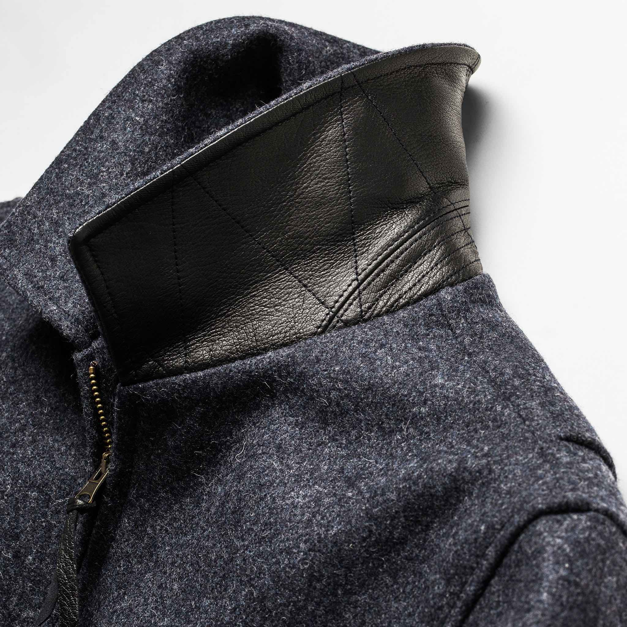 The Monterey Bomber in Navy Wool - Image 12