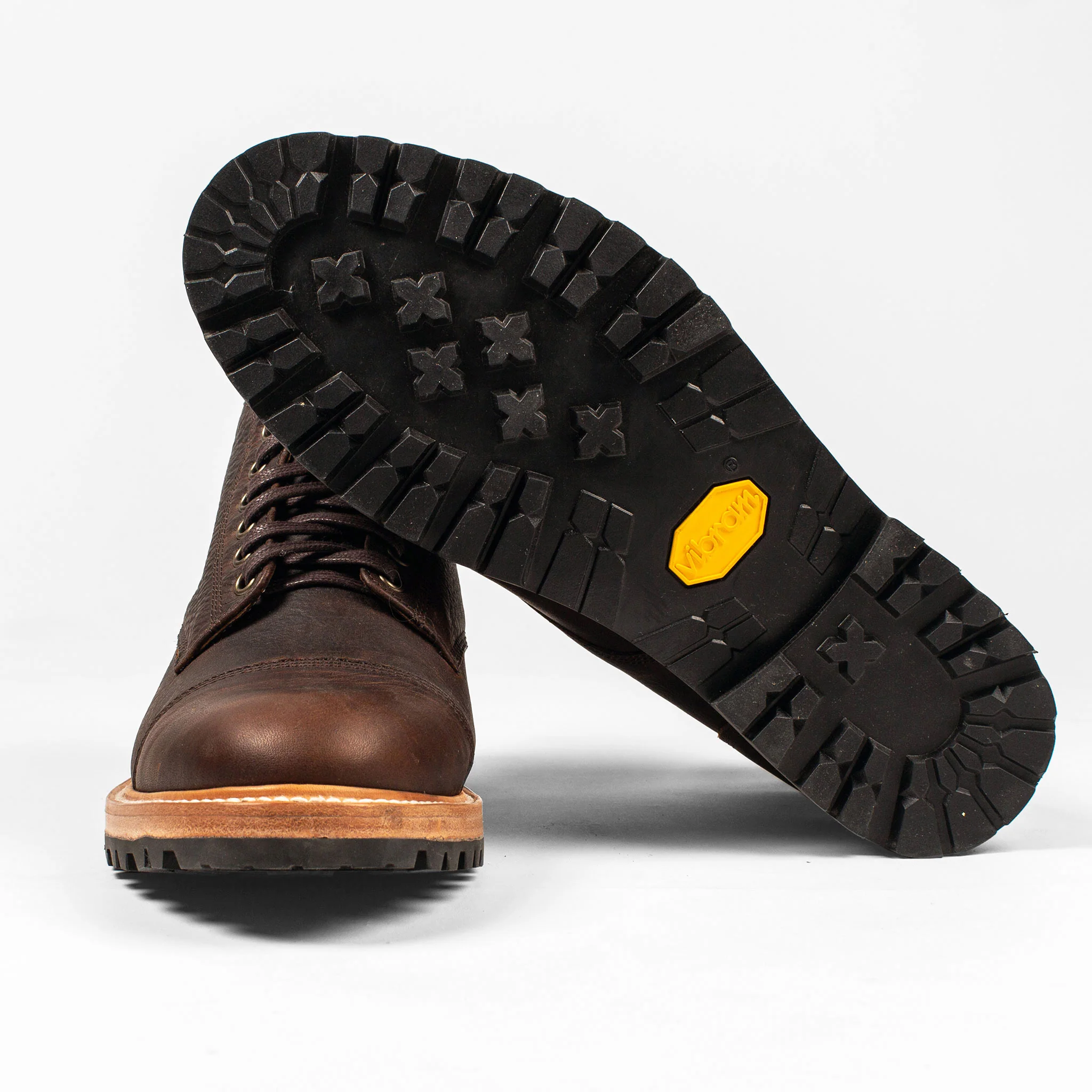 The Moto Boot in Chocolate Pebble Grain - Image 10