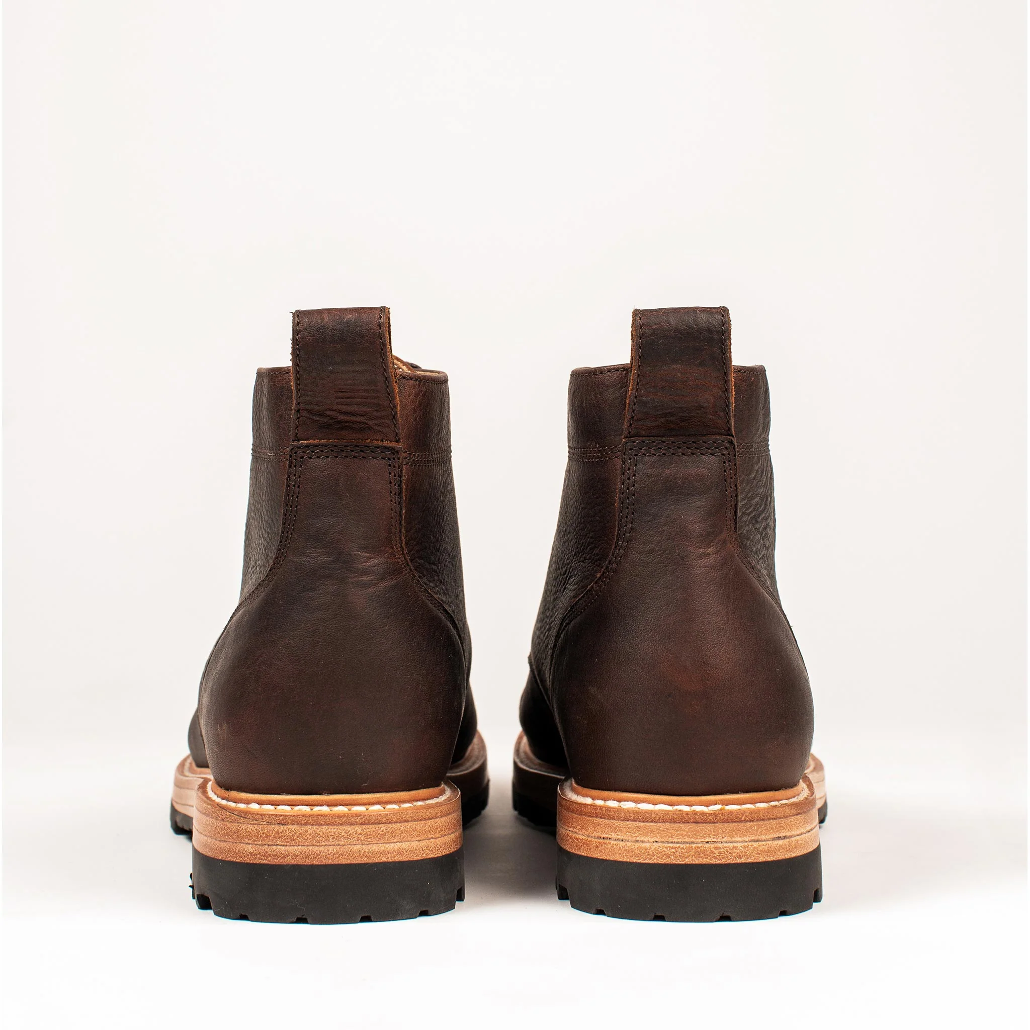The Moto Boot in Chocolate Pebble Grain - Image 12
