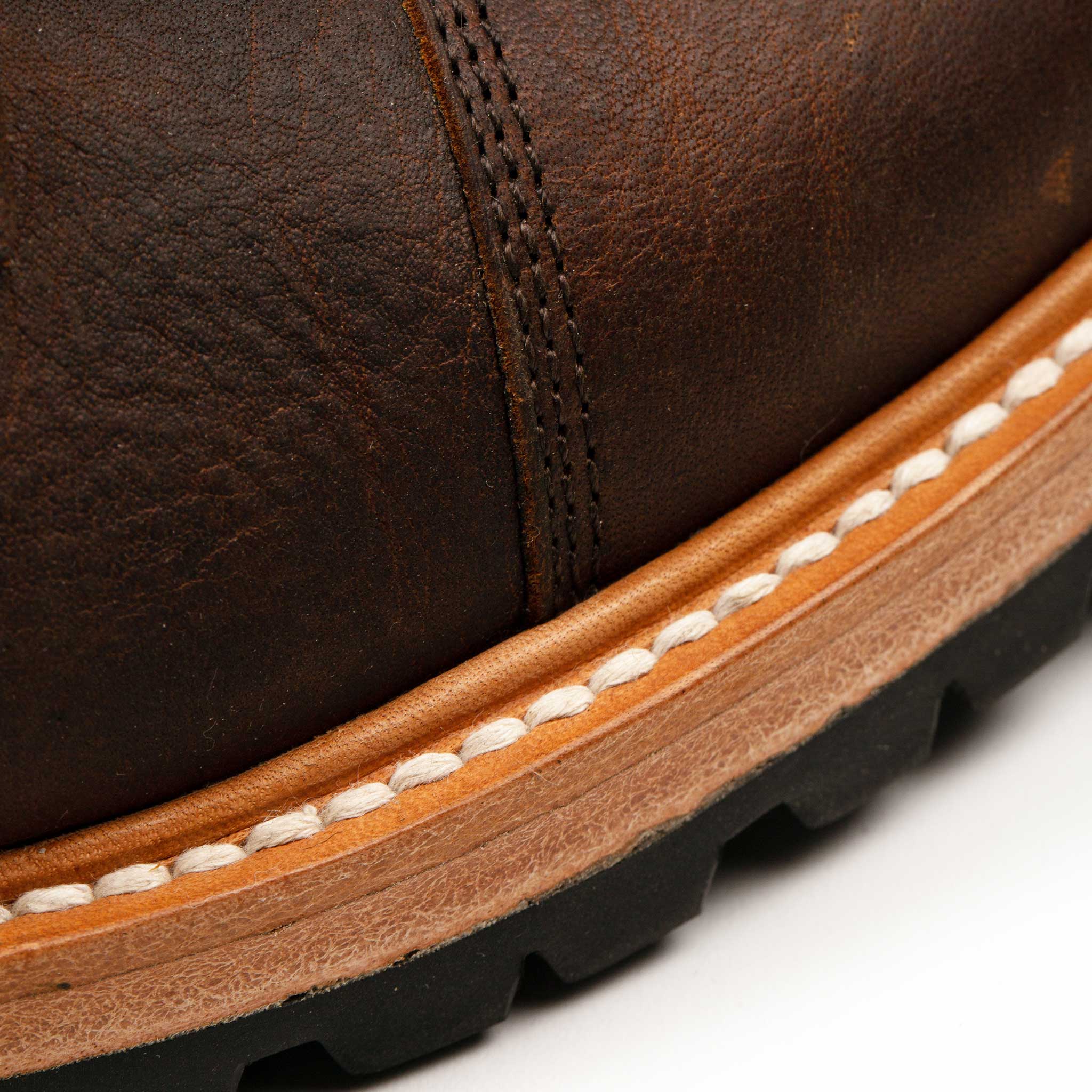 The Moto Boot in Chocolate Pebble Grain - Image 8