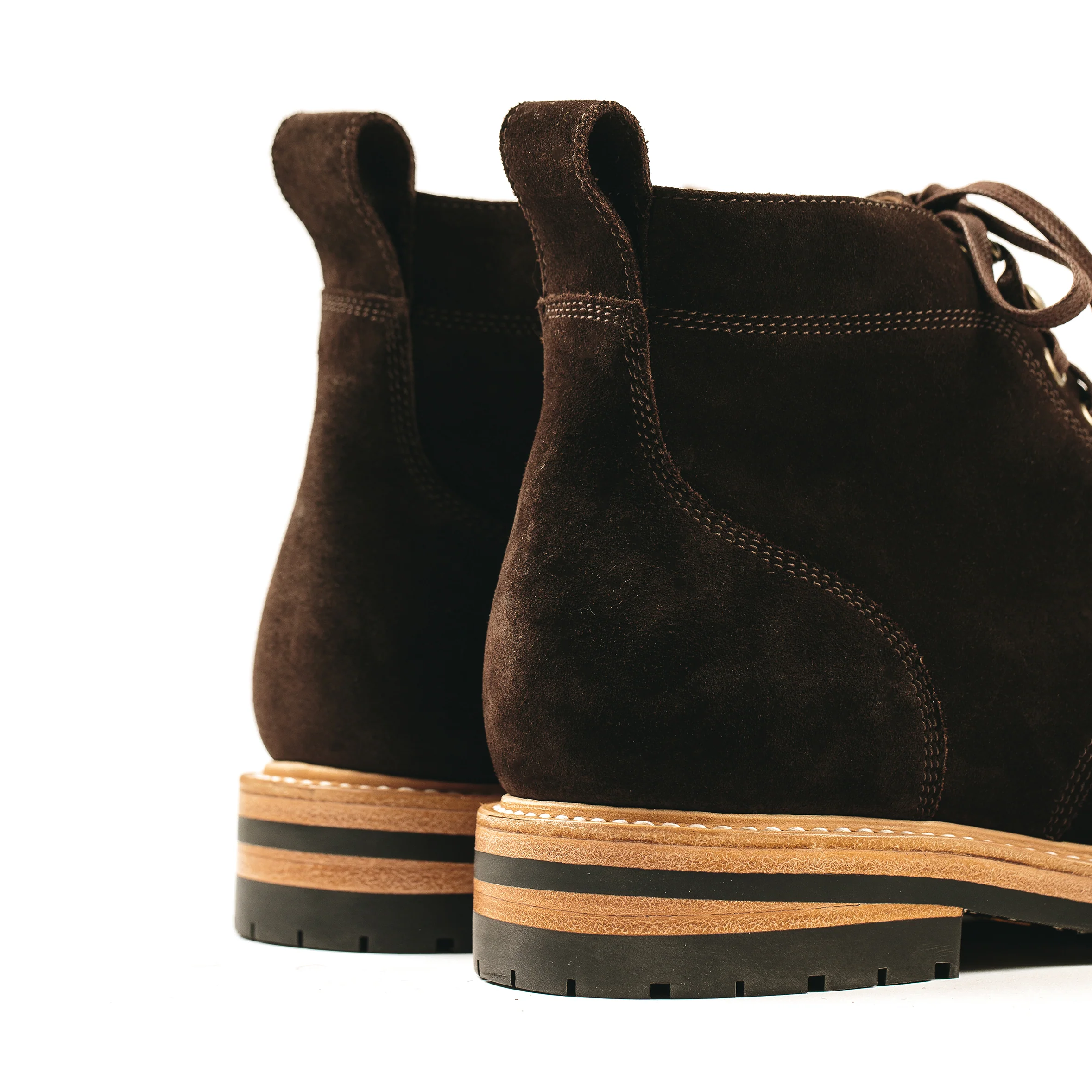 The Moto Boot in Weatherproof Chocolate Suede - Image 12