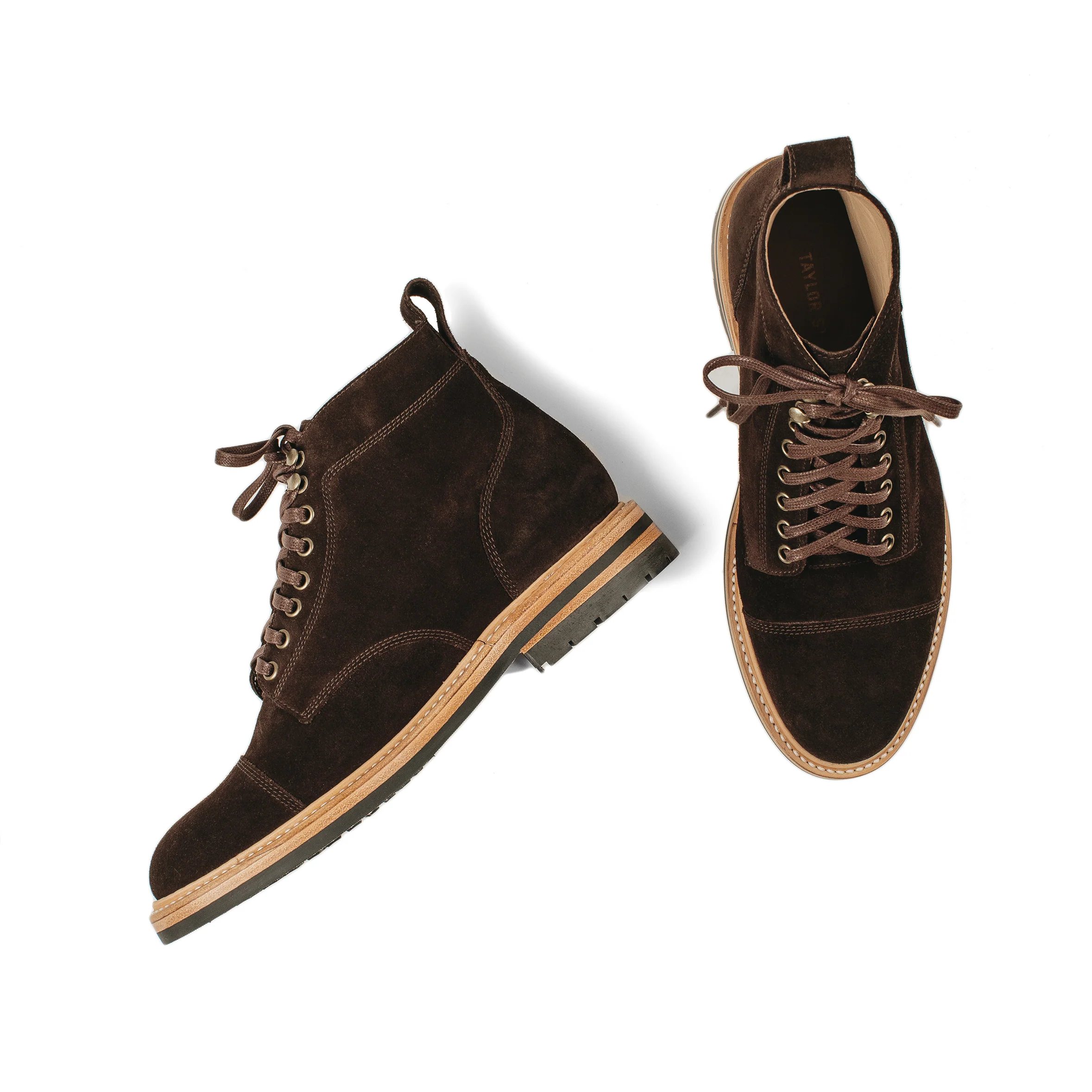 The Moto Boot in Weatherproof Chocolate Suede - Image 16