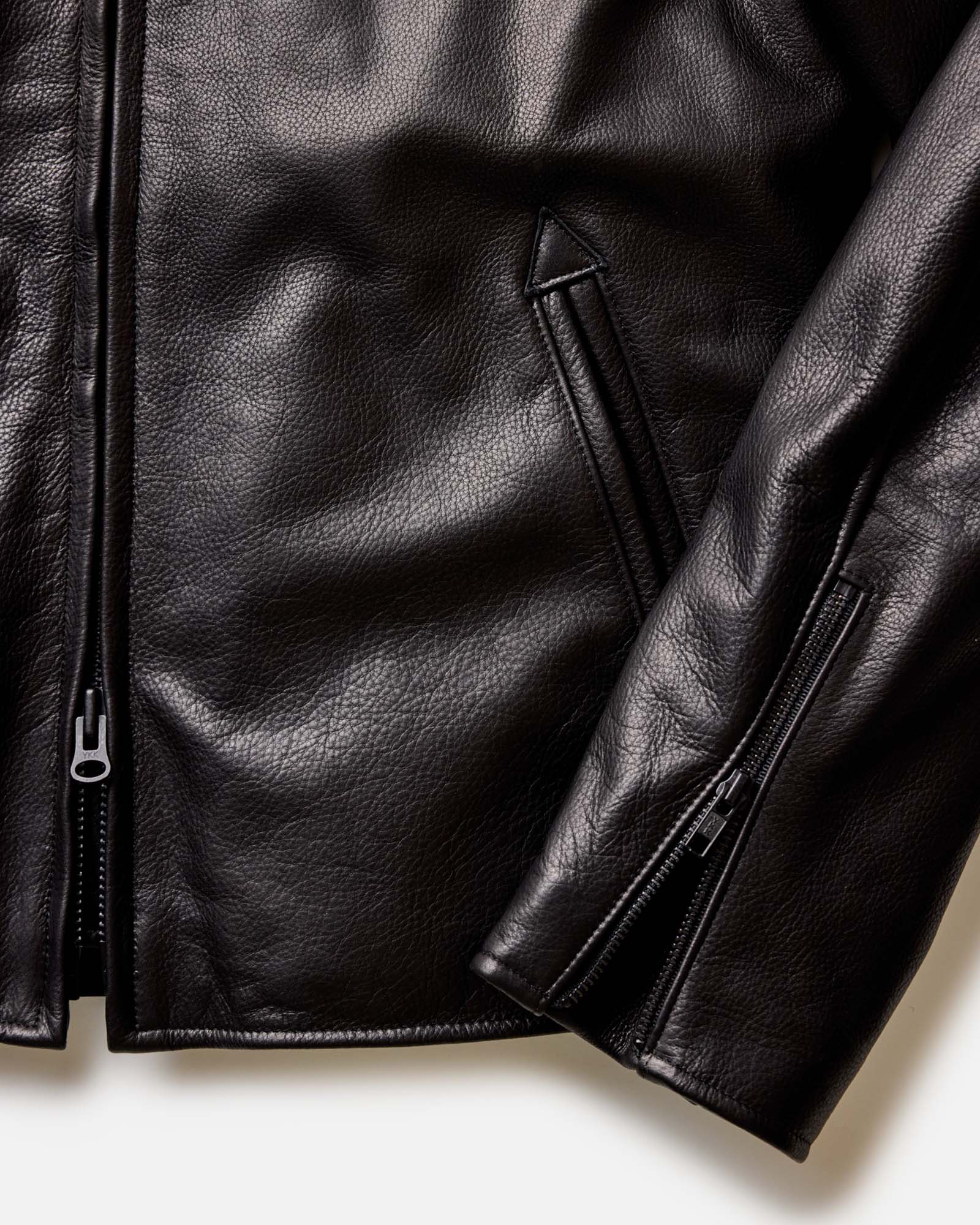 The Moto Jacket in Black Steerhide - Image 5