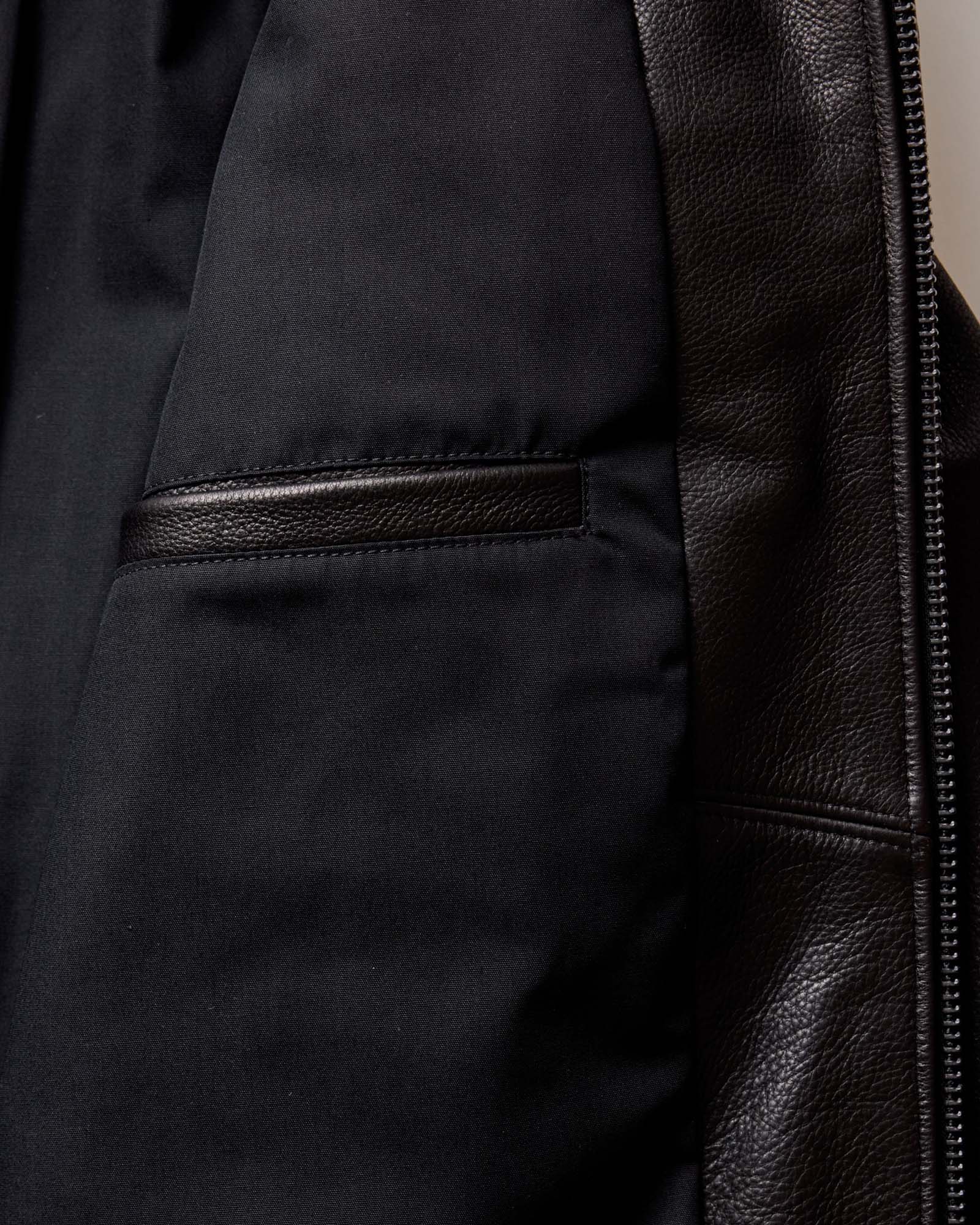 The Moto Jacket in Black Steerhide - Image 6
