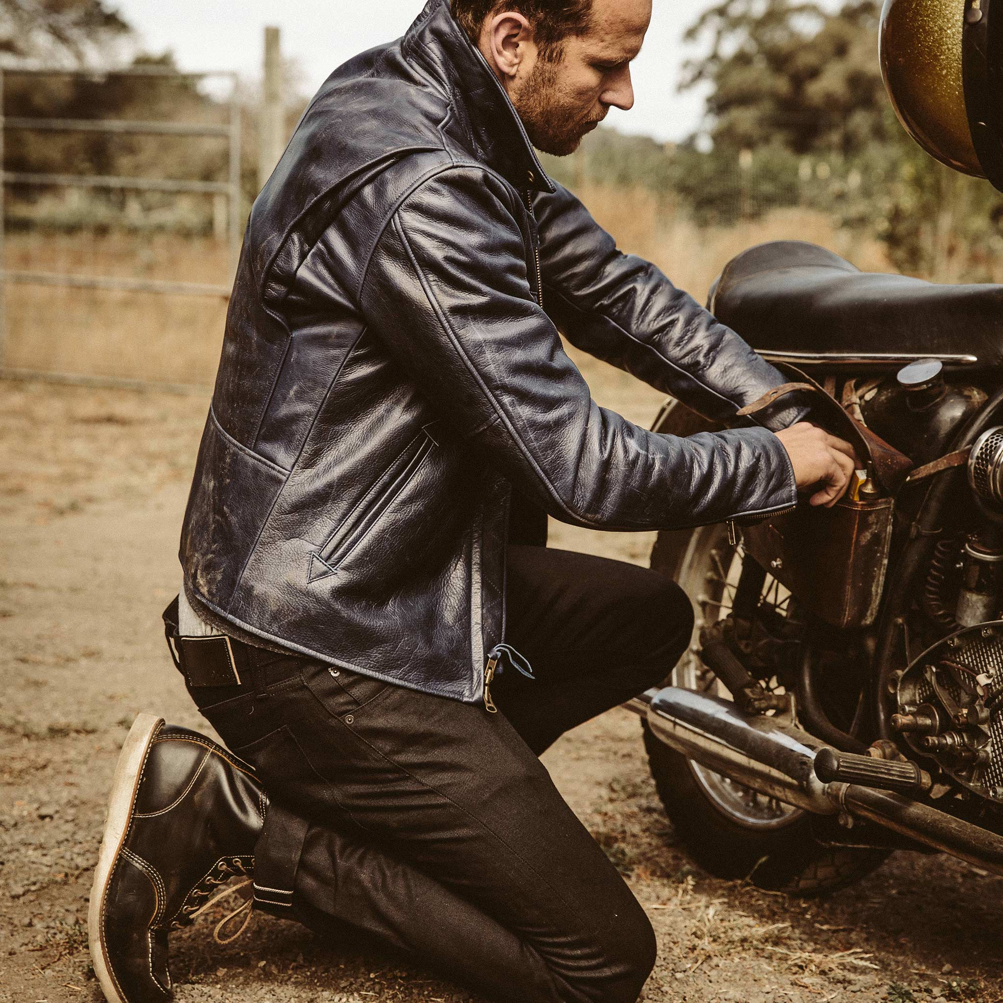 The Moto Jacket in Midnight Steerhide - Image 6