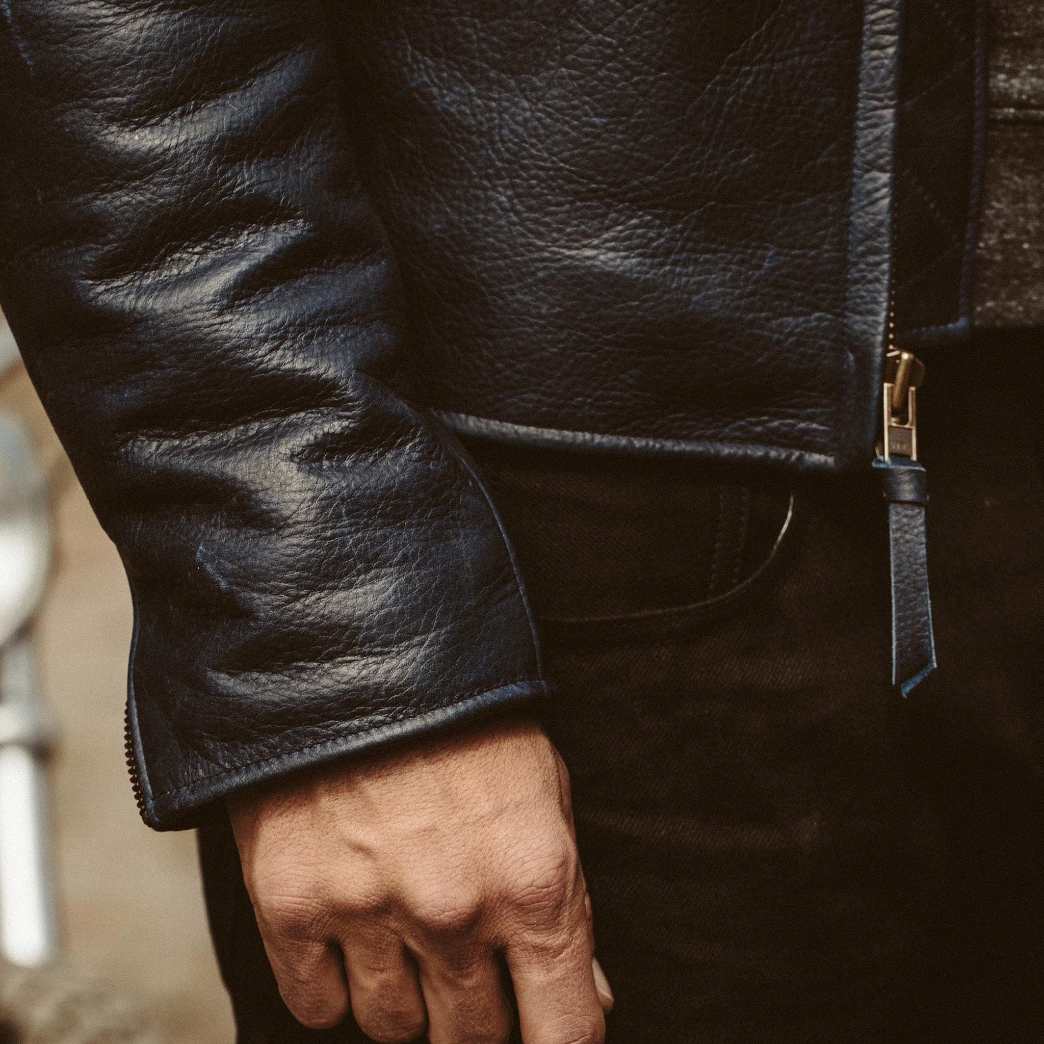 The Moto Jacket in Midnight Steerhide - Image 7