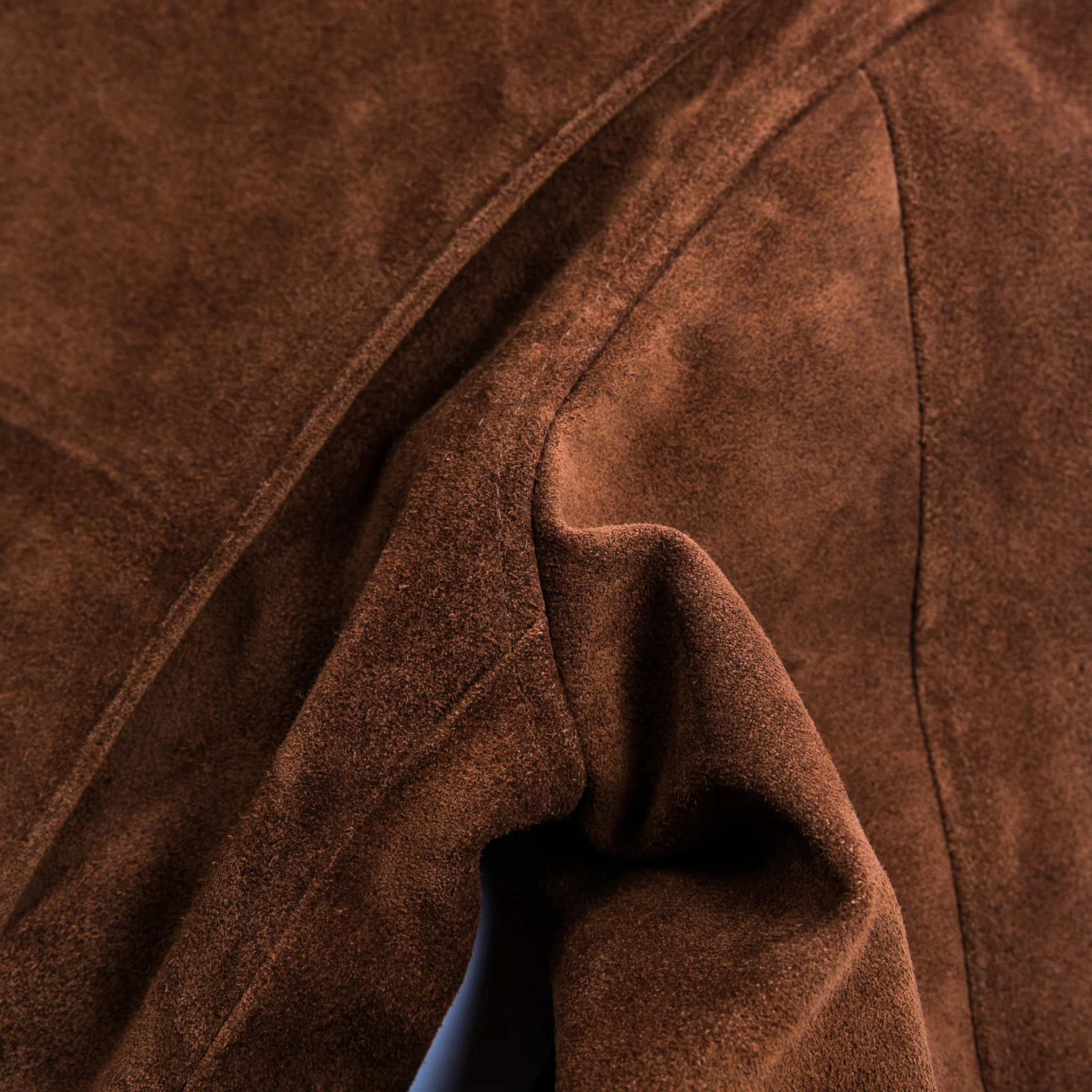 The Moto Jacket in Tobacco Weatherproof Suede - Image 11