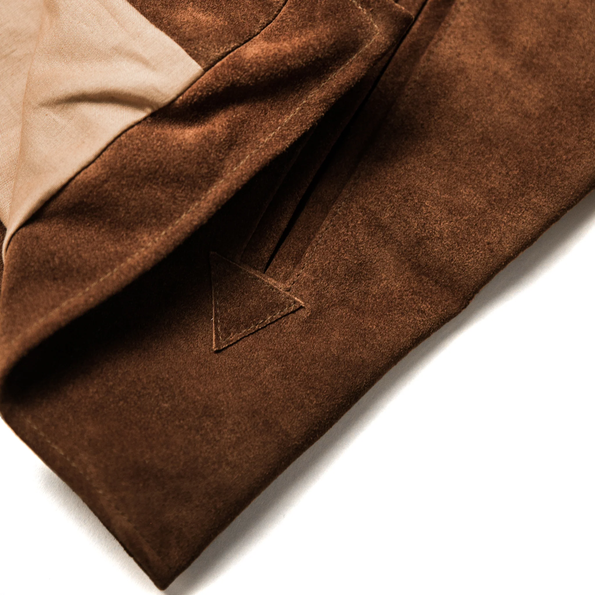 The Moto Jacket in Tobacco Weatherproof Suede - Image 13