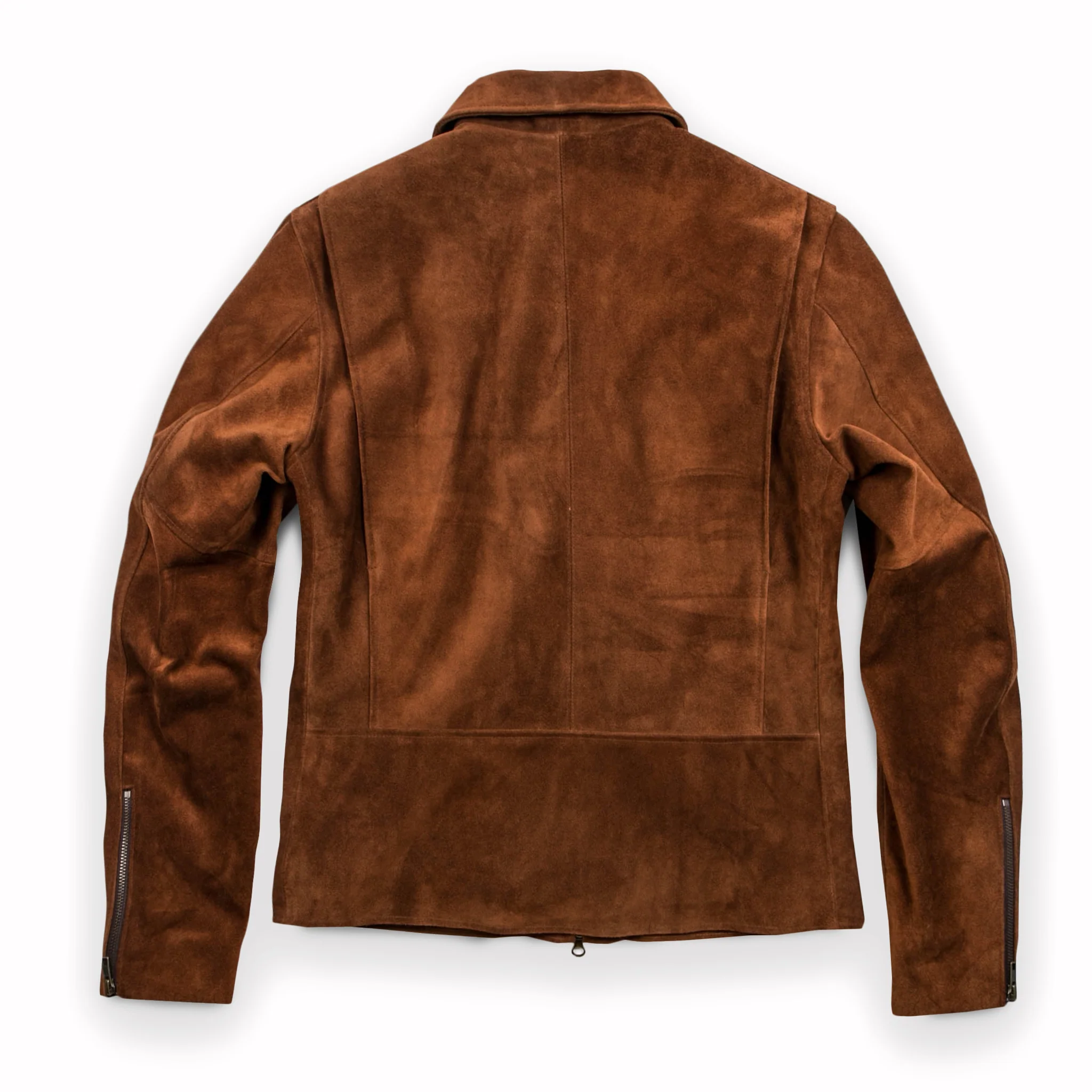 The Moto Jacket in Tobacco Weatherproof Suede - Image 15