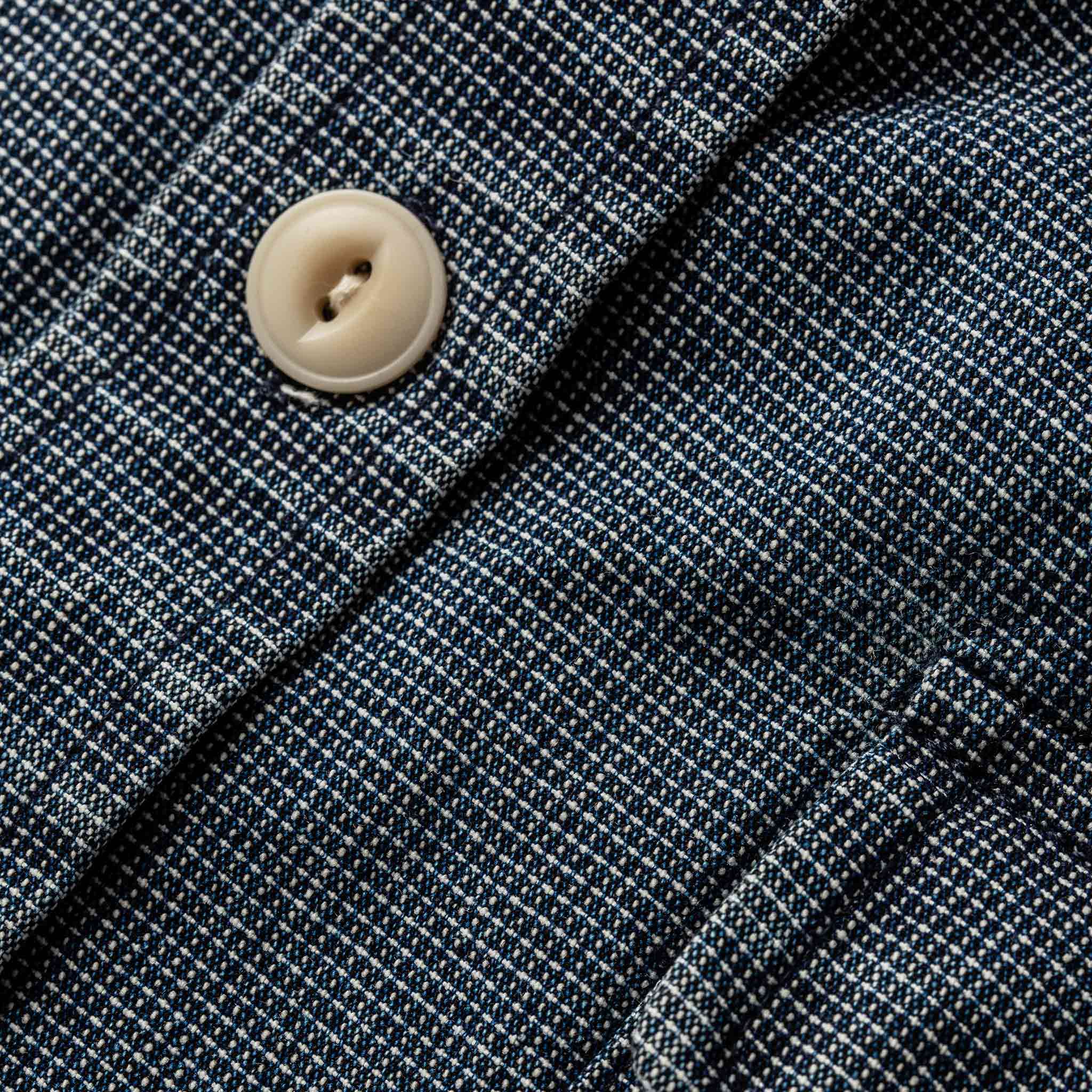 The Moto Utility Shirt in Indigo Pindot - Image 7