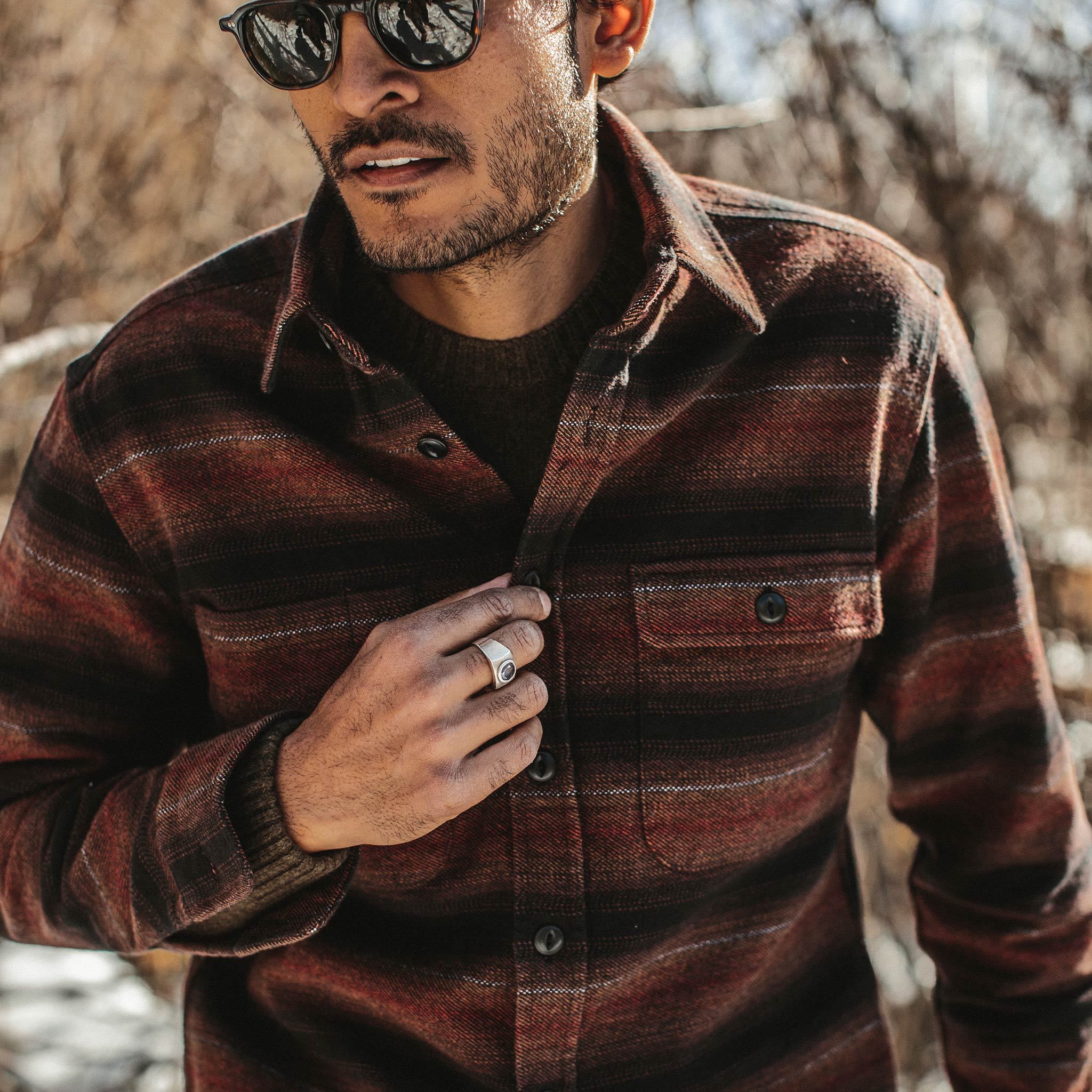 The Moto Utility Shirt in Sunset Stripe - Image 2