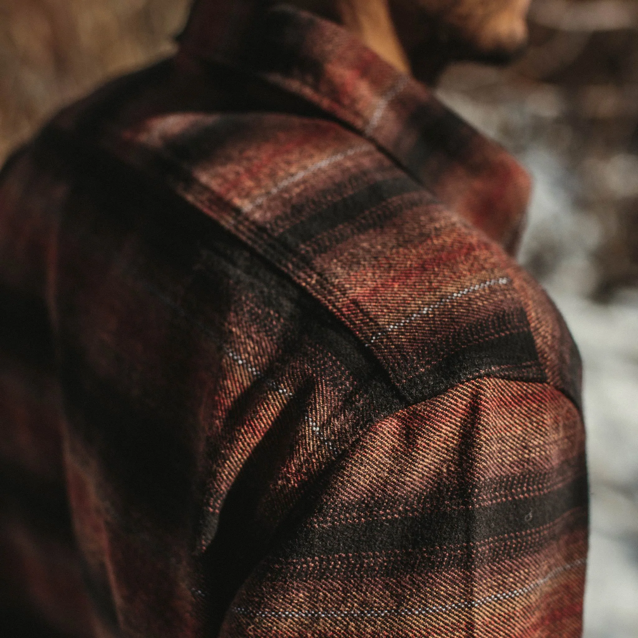 The Moto Utility Shirt in Sunset Stripe - Image 4