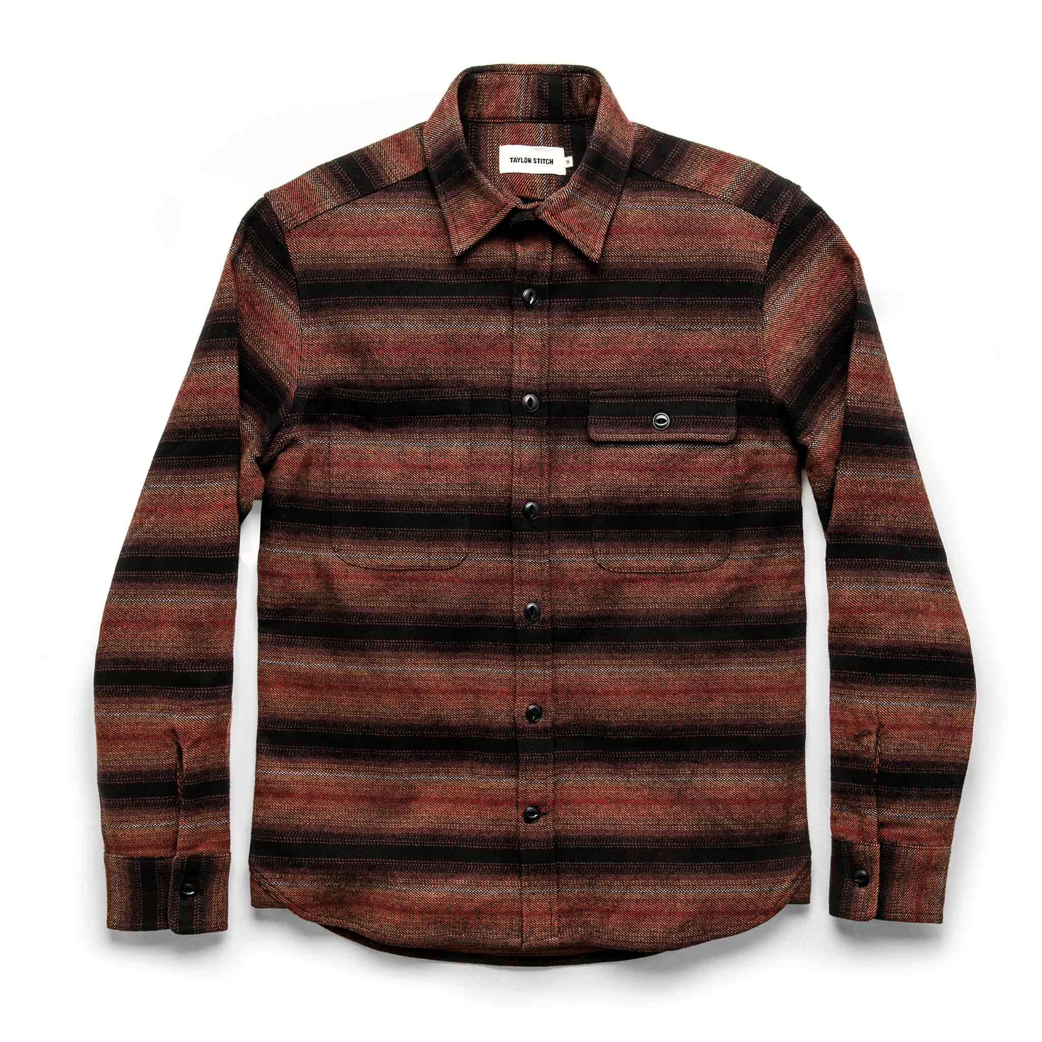 The Moto Utility Shirt in Sunset Stripe - Image 9