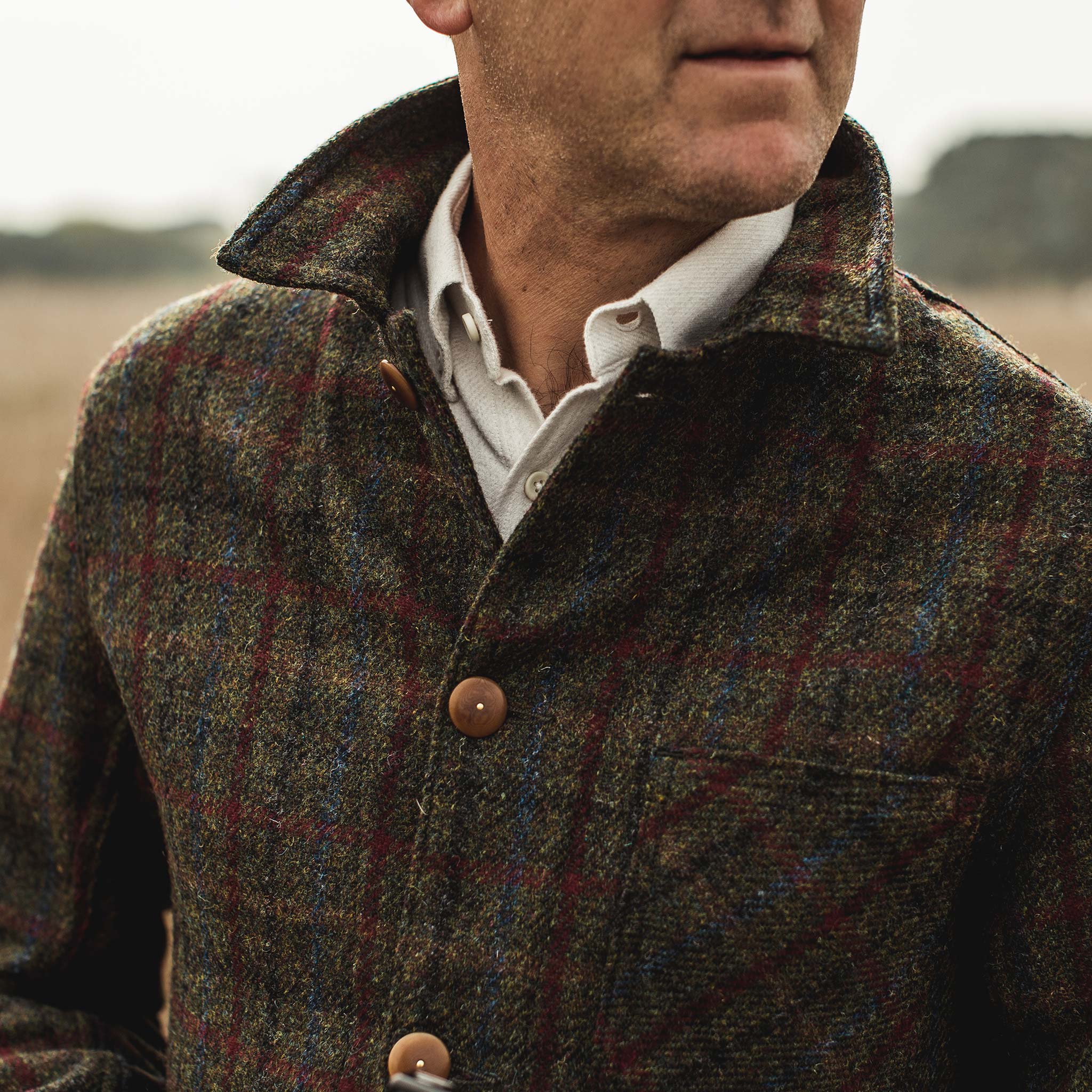 The Ojai Jacket in Harris Tweed Plaid - Image 3