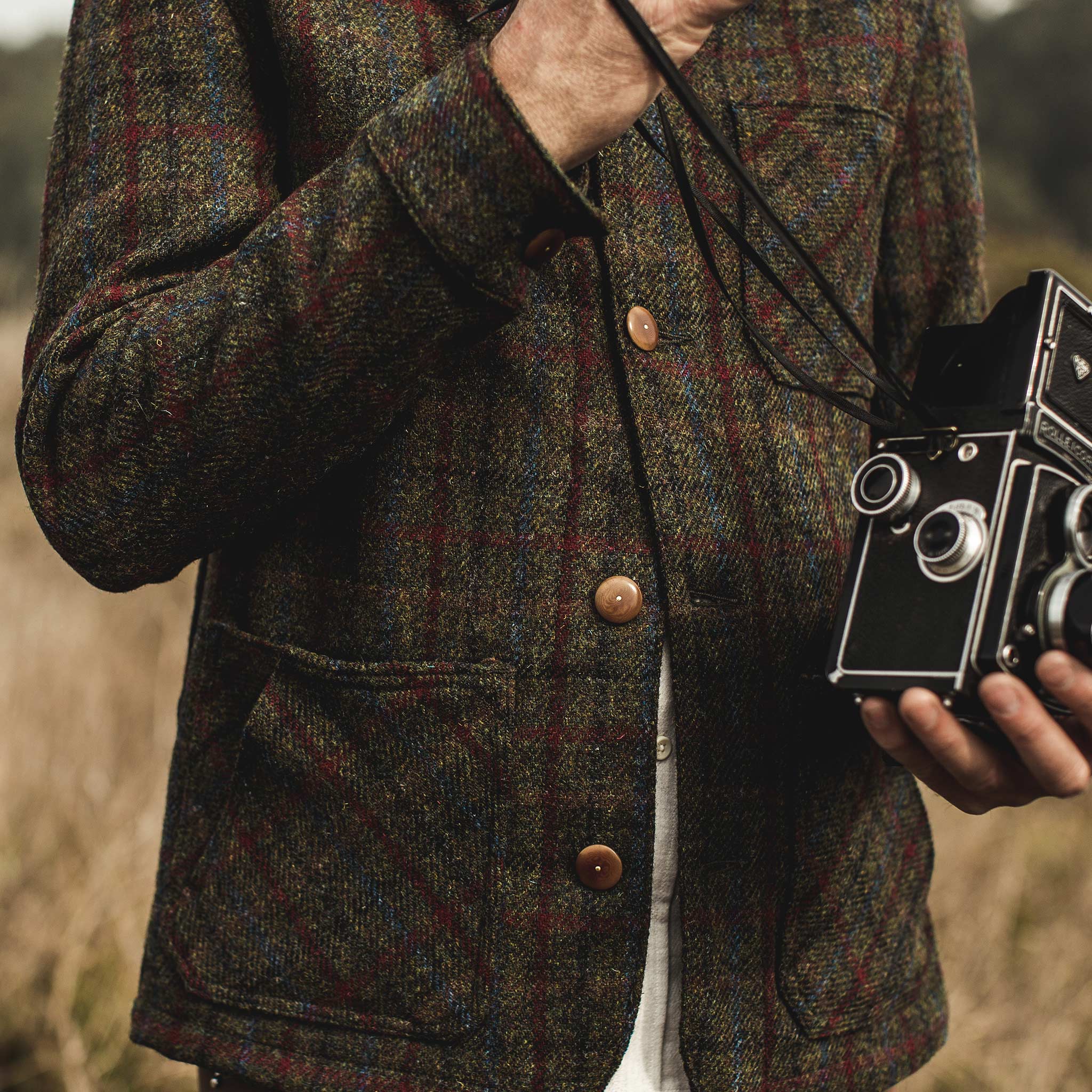 The Ojai Jacket in Harris Tweed Plaid - Image 5