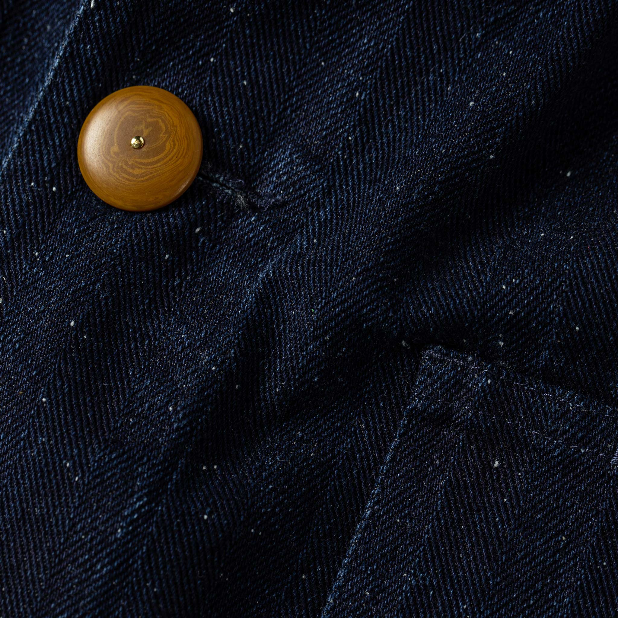 The Ojai Jacket in Indigo Herringbone - Image 9