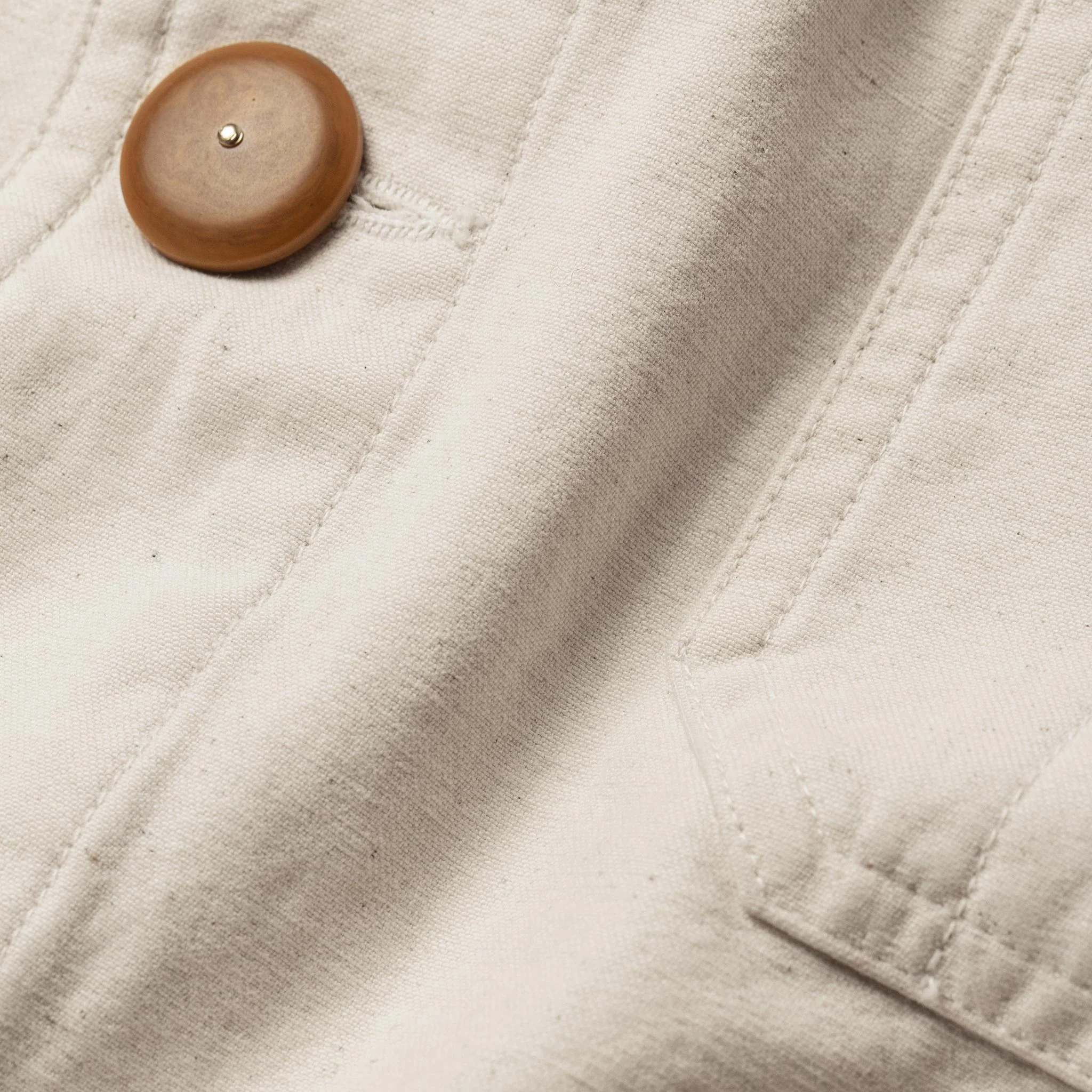 The Ojai Jacket in Natural Reverse Sateen - Image 8